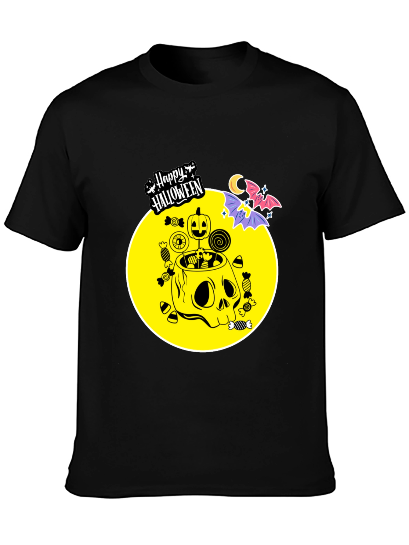 Happy Halloween Skull Candy T-Shirt