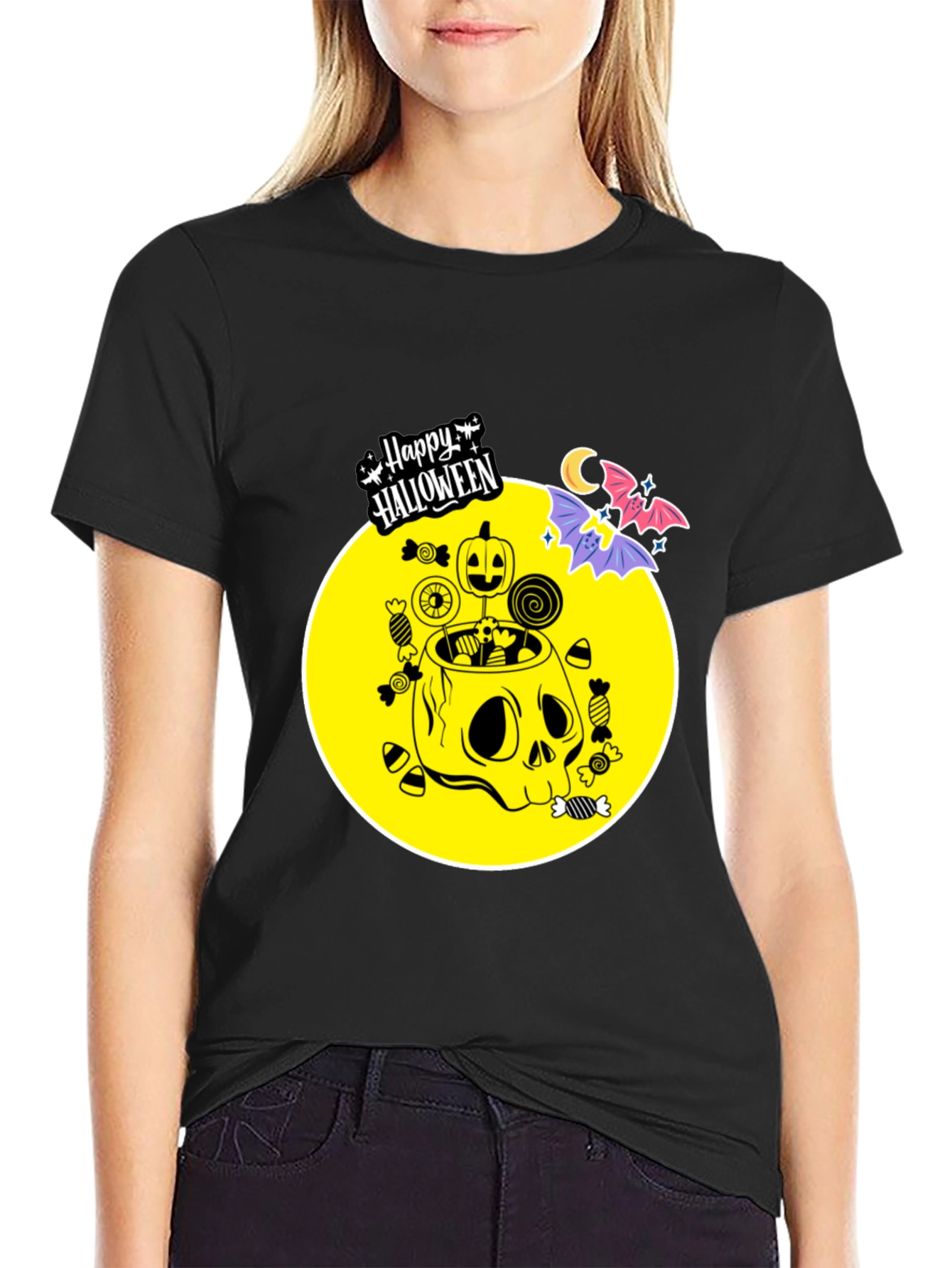 Happy Halloween Skull Candy T-Shirt