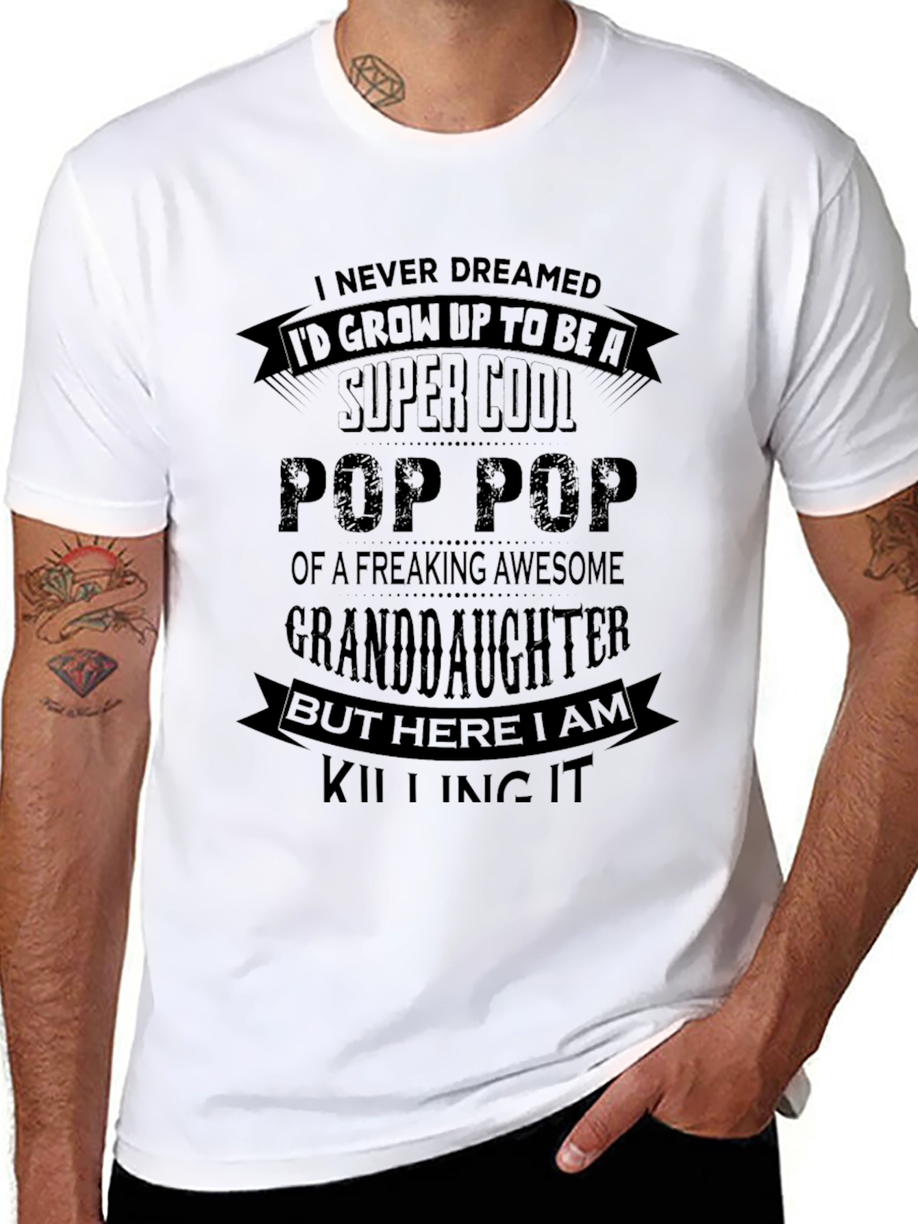 Super Cool Pop Pop Granddaughter T-Shirt