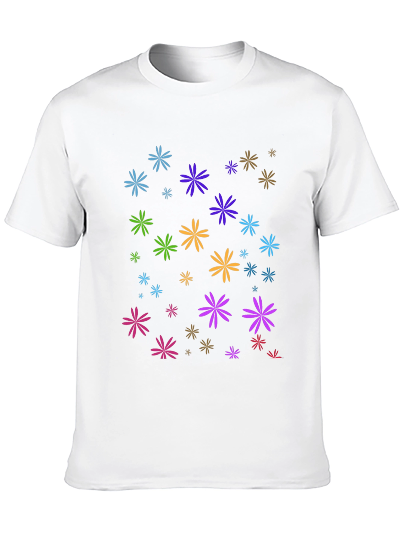 Floral Burst Black T-Shirt