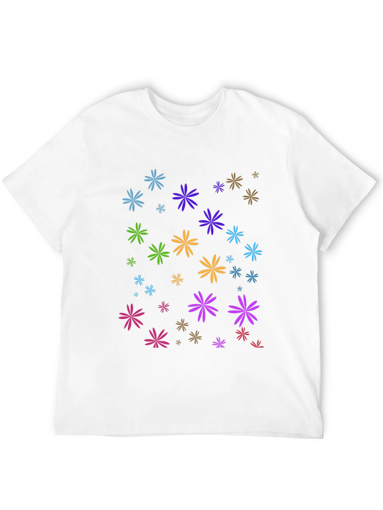 Floral Burst Black T-Shirt