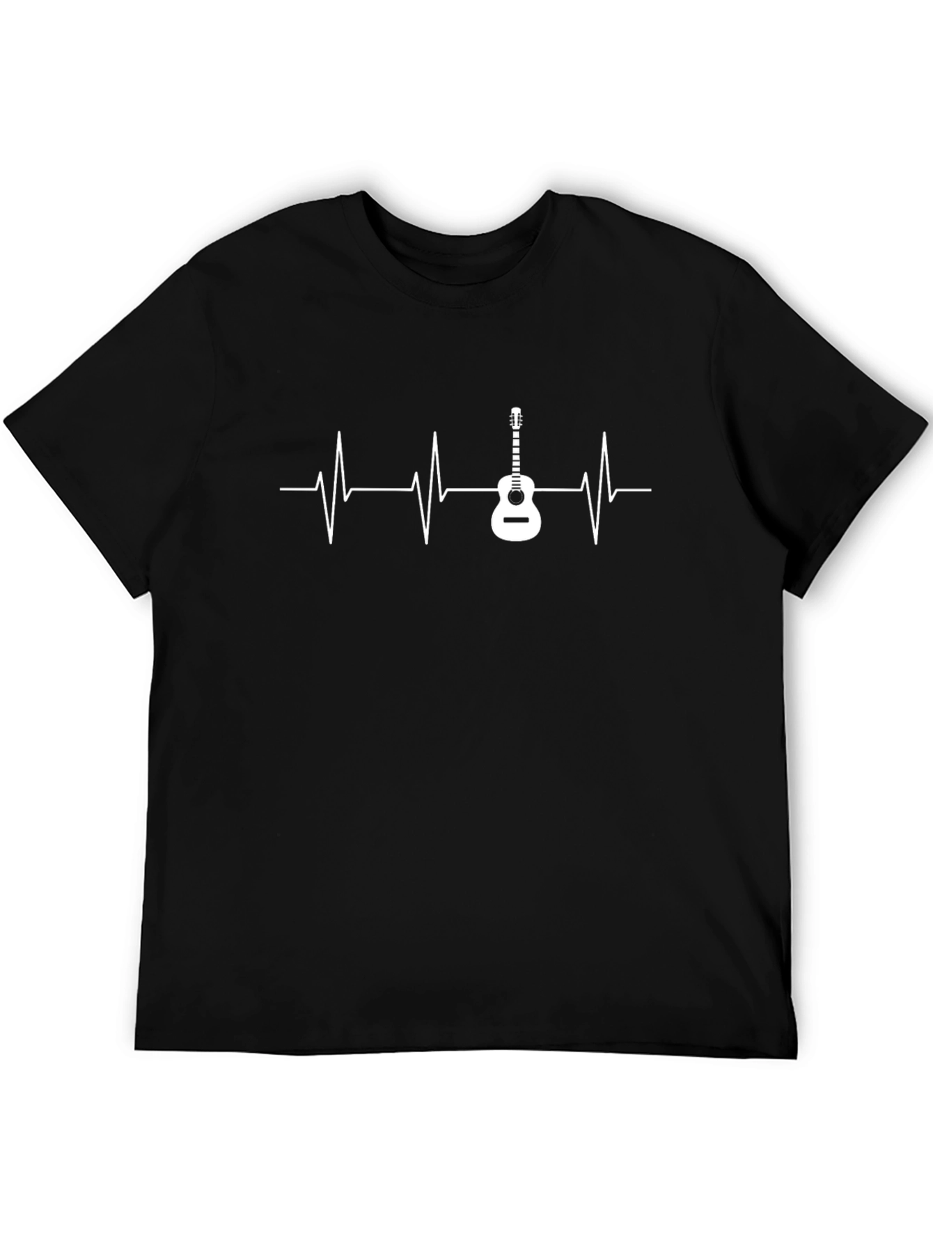Guitar Heartbeat Graphic T-Shirt - Music Lover Tee