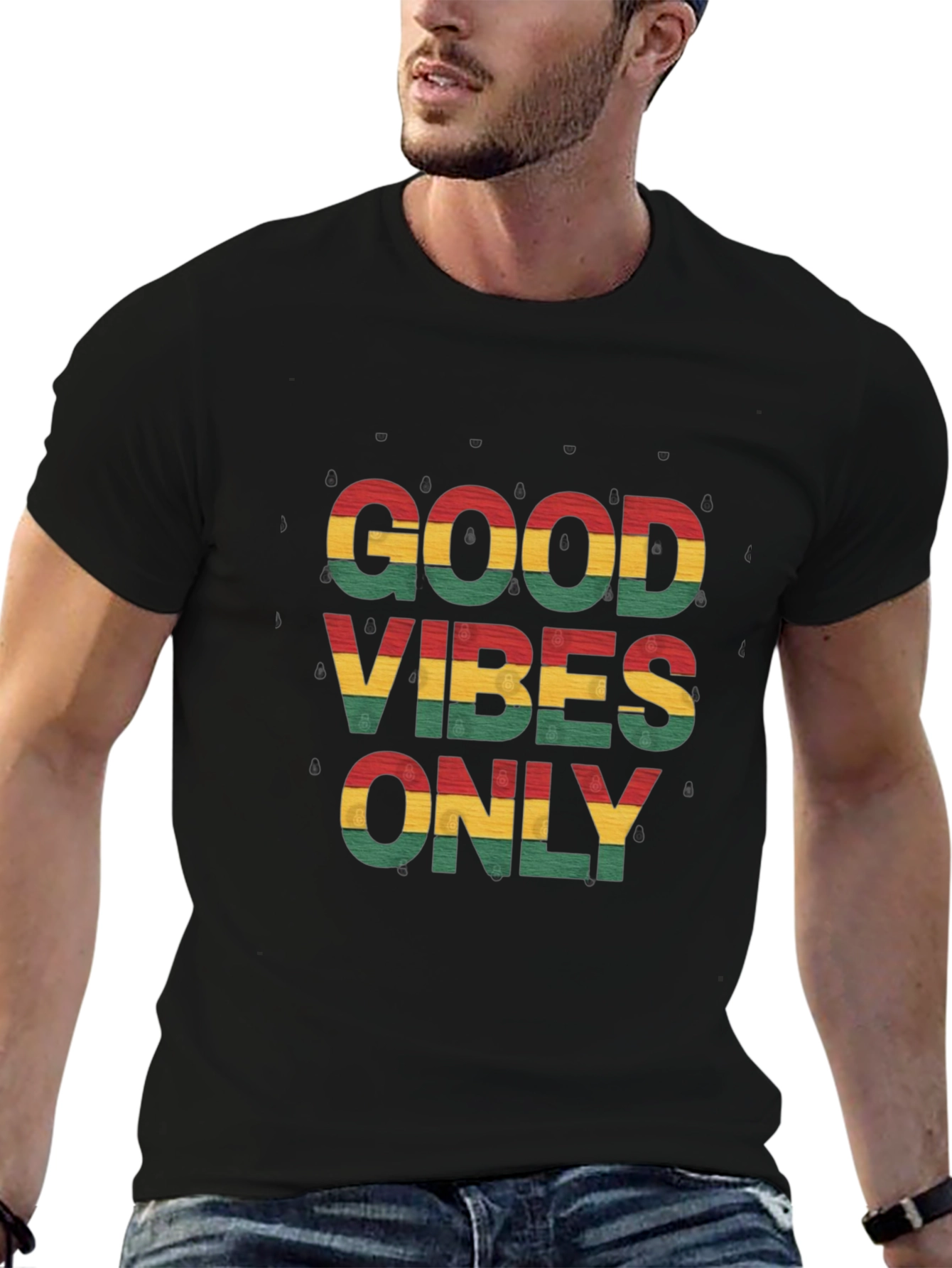 Good Vibes Only Graphic Tee - Reggae Inspired Style