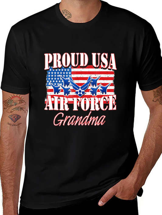 Proud USA Air Force Grandma T-Shirt