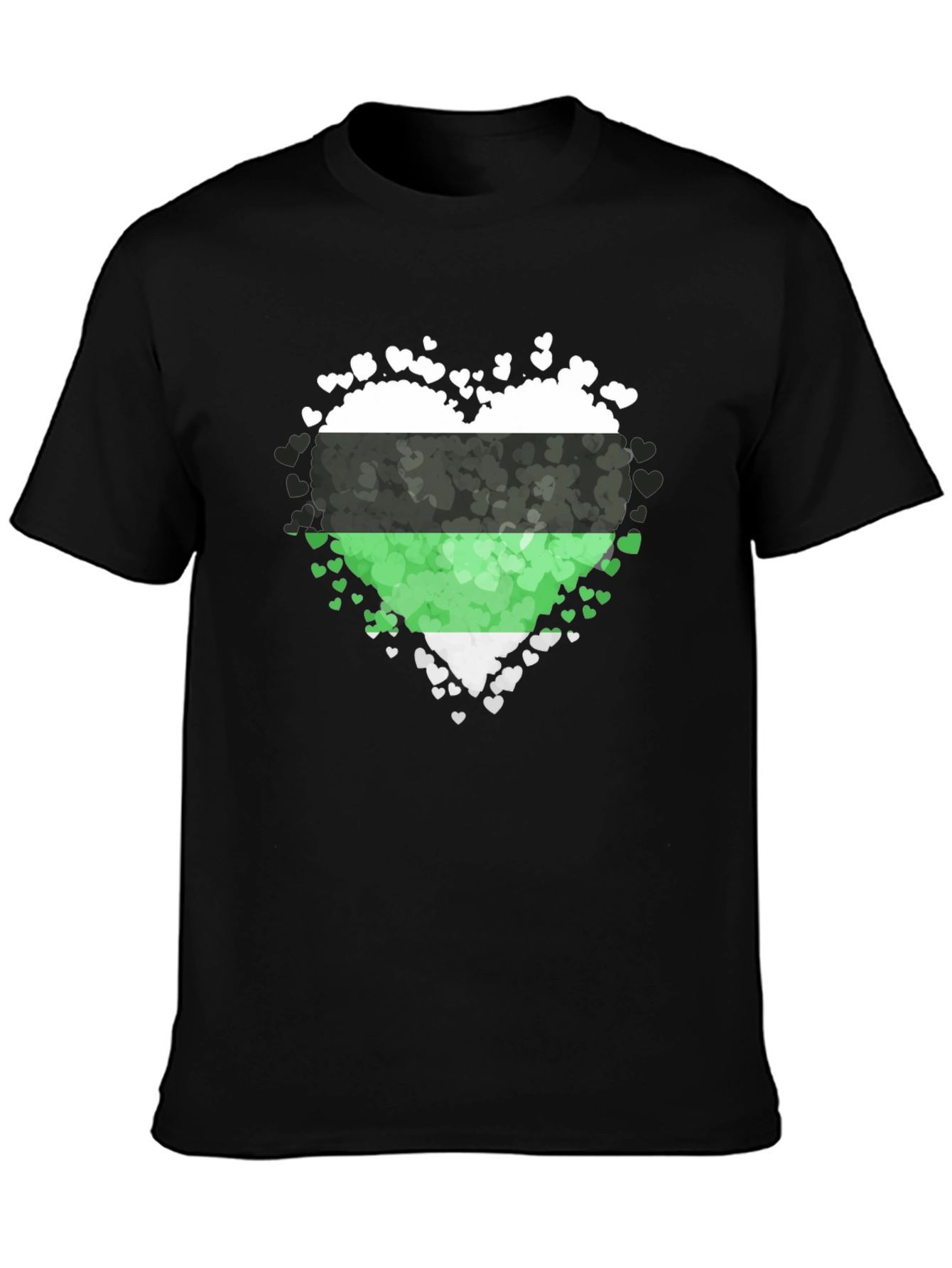 Aromantic Pride Heart T-Shirt