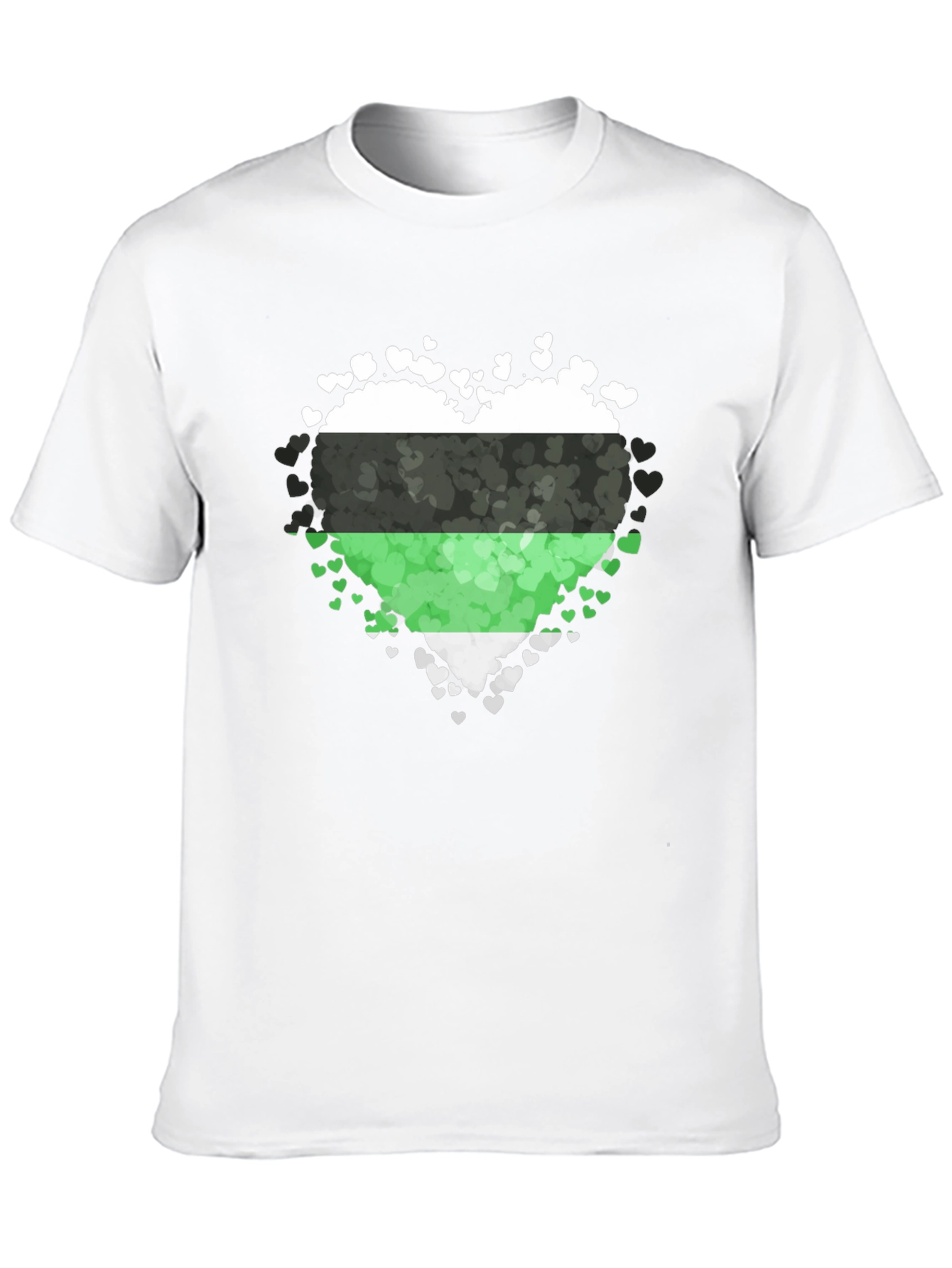 Aromantic Pride Heart T-Shirt