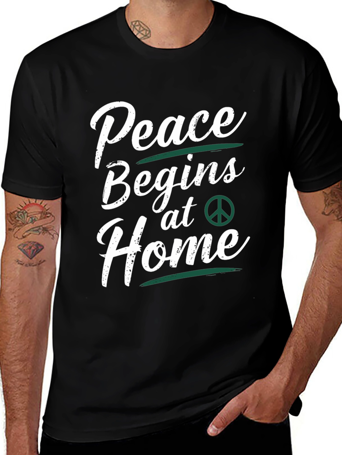 Peace Begins at Home Graphic Tee