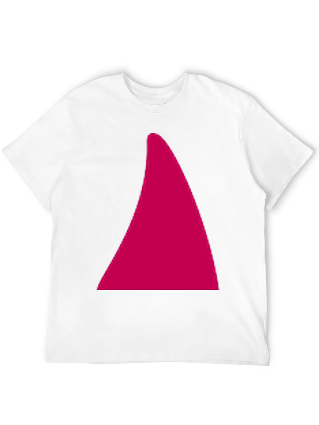 Geometric Triangle Graphic Tee - Casual Black Cotton T-Shirt