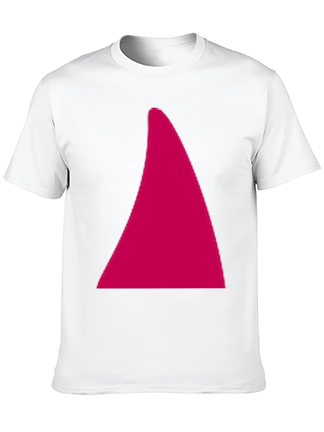Geometric Triangle Graphic Tee - Casual Black Cotton T-Shirt