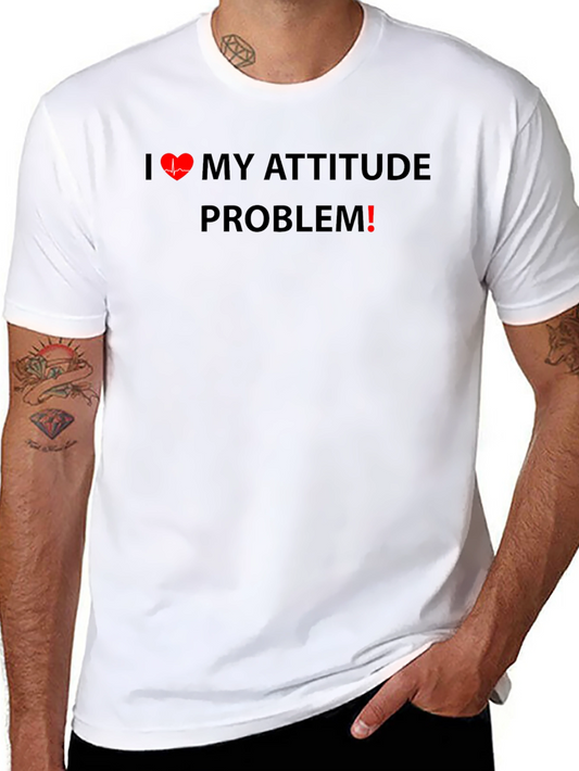 I Heart My Attitude Problem Graphic Tee