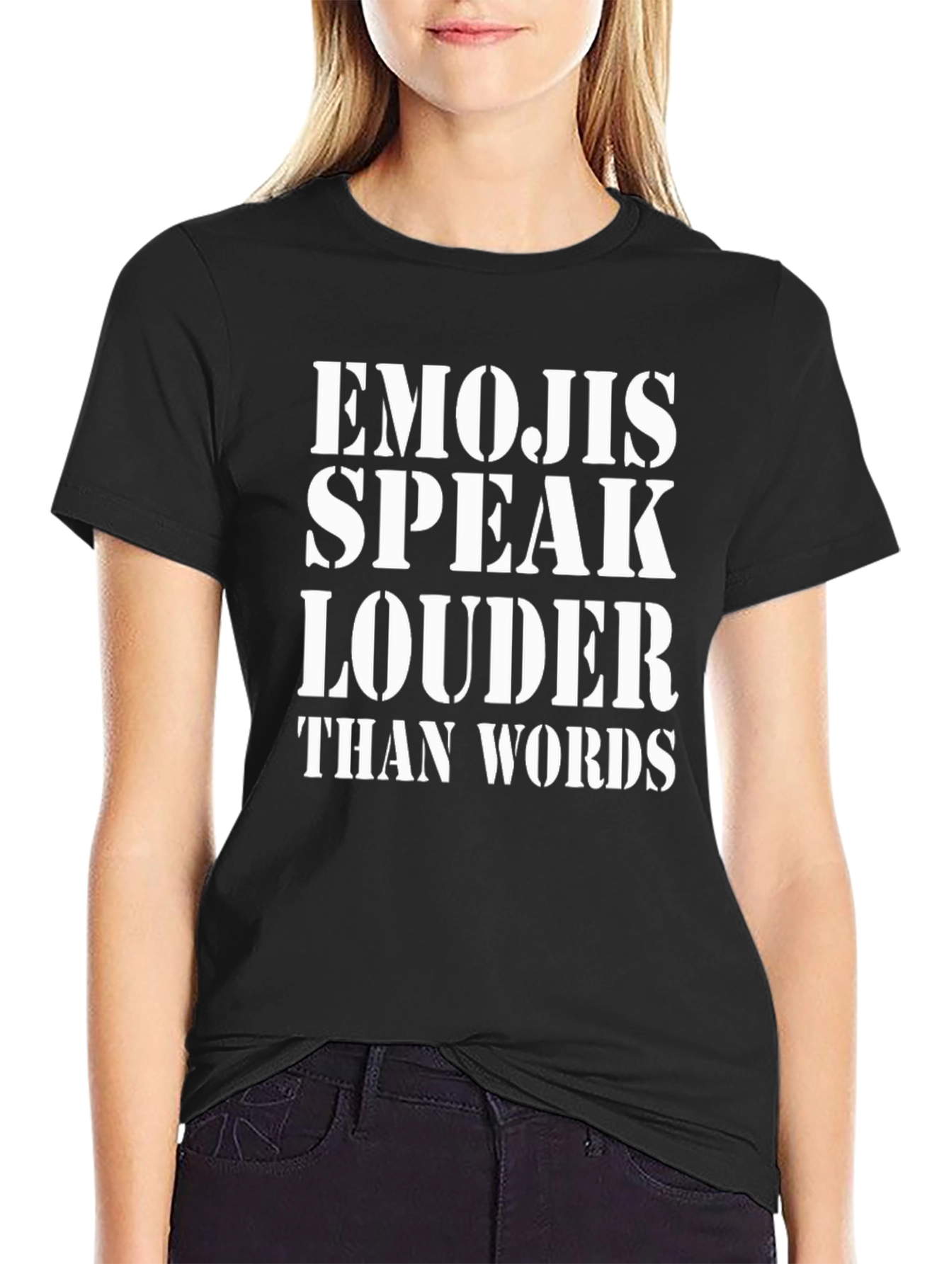 Emojis Speak Louder Than Words Graphic Tee