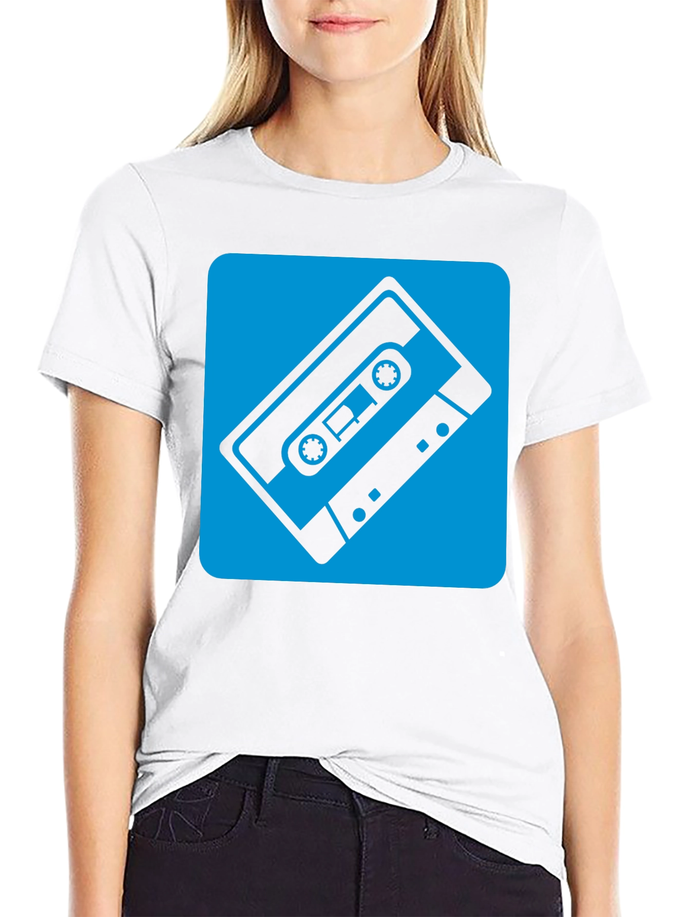 Retro Cassette Tape Graphic Tee - Classic Style!