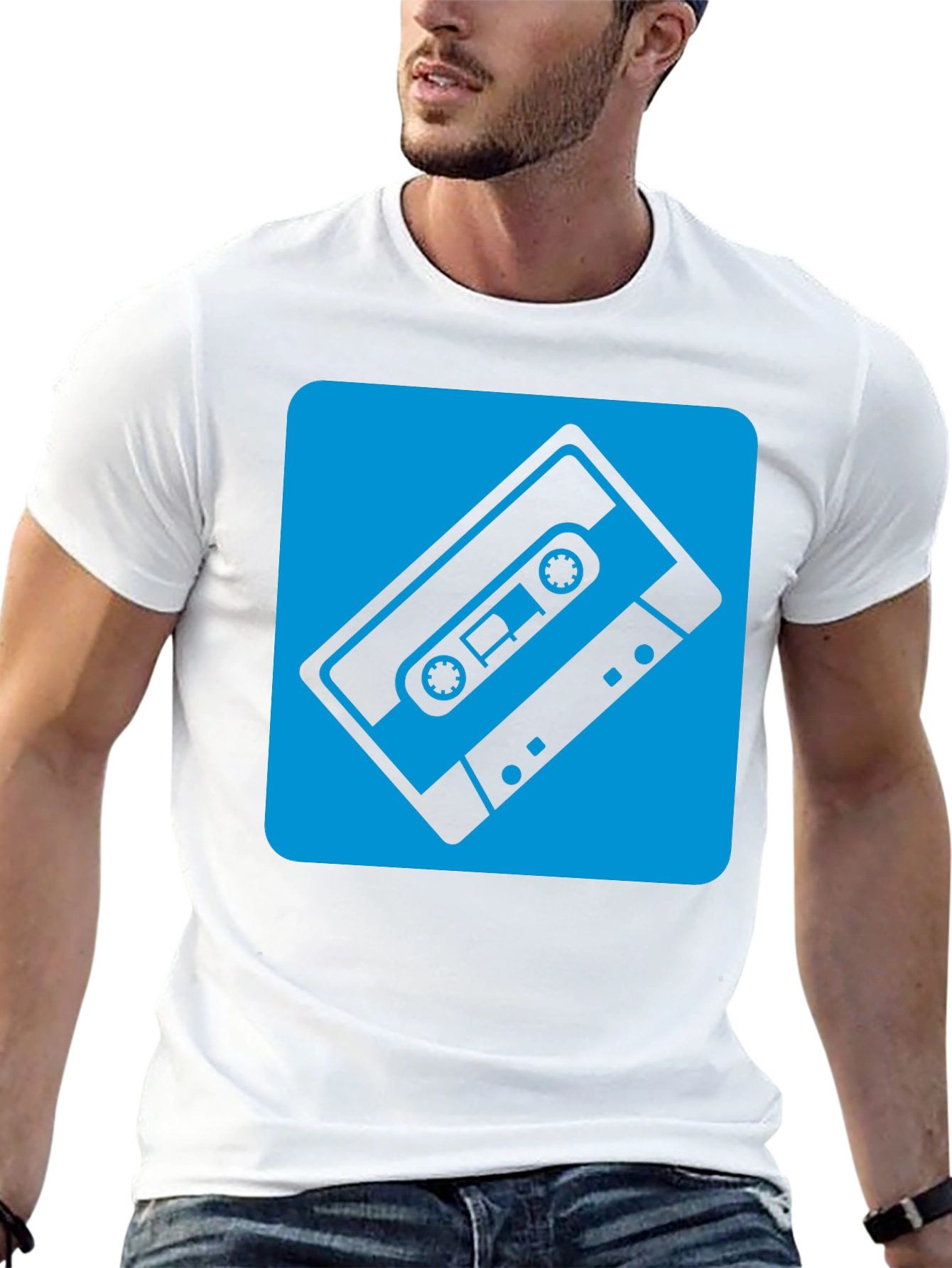 Retro Cassette Tape Graphic Tee - Classic Style!