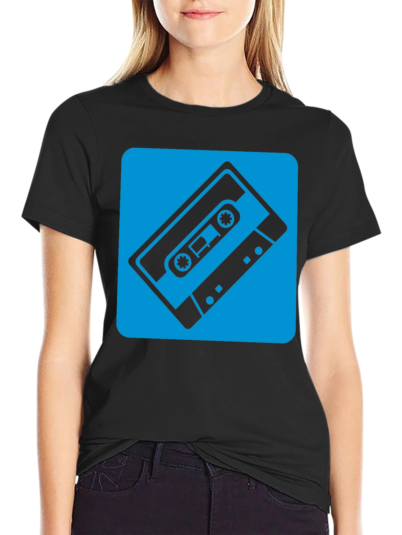 Retro Cassette Tape Graphic Tee - Classic Style!