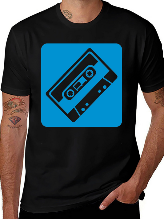 Retro Cassette Tape Graphic Tee - Classic Style!