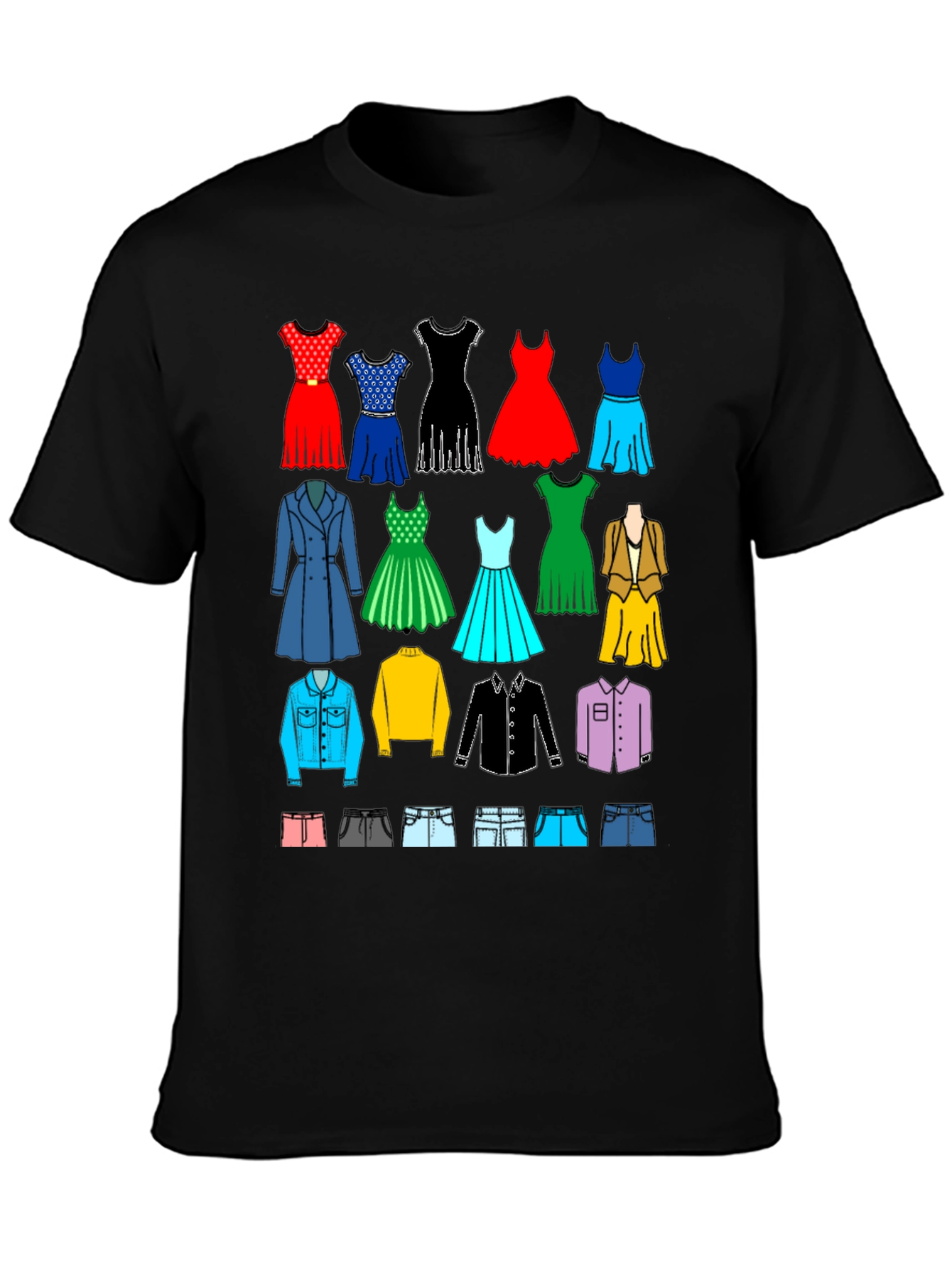 Apparel Collage Black T-Shirt
