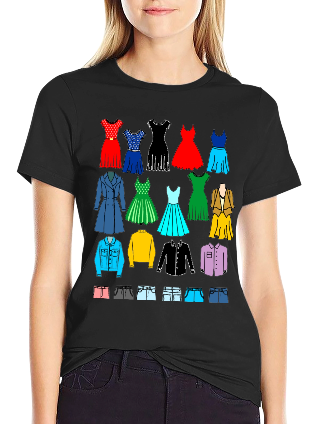 Apparel Collage Black T-Shirt