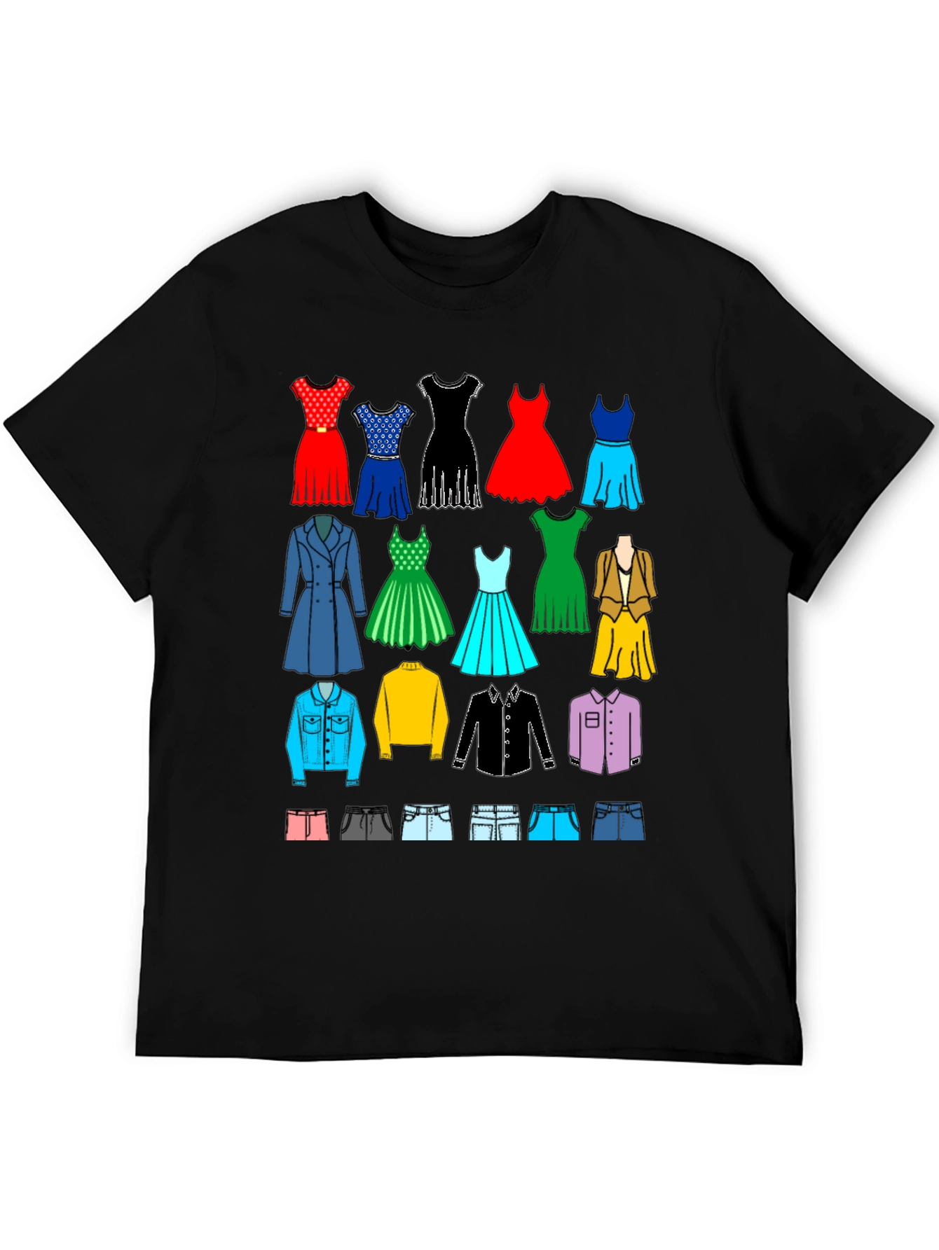 Apparel Collage Black T-Shirt