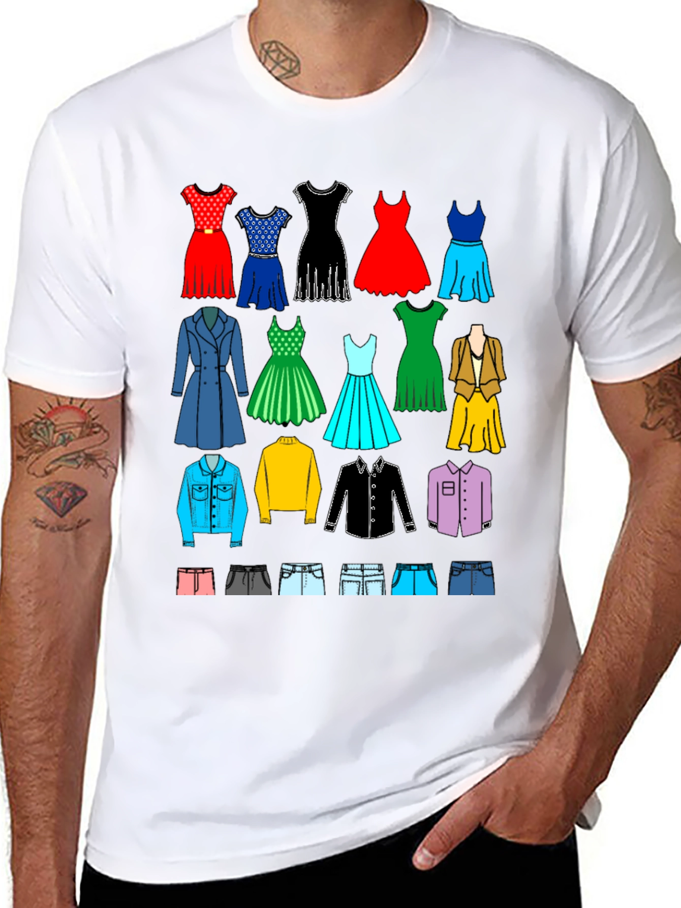 Apparel Collage Black T-Shirt