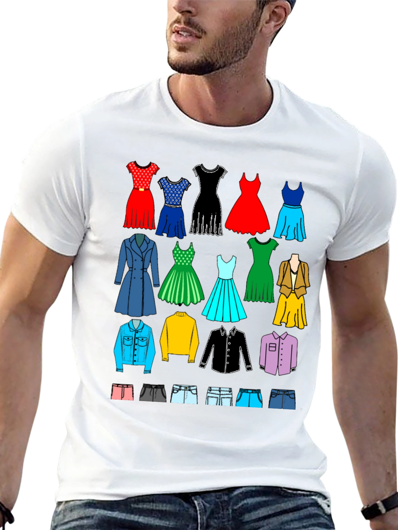 Apparel Collage Black T-Shirt