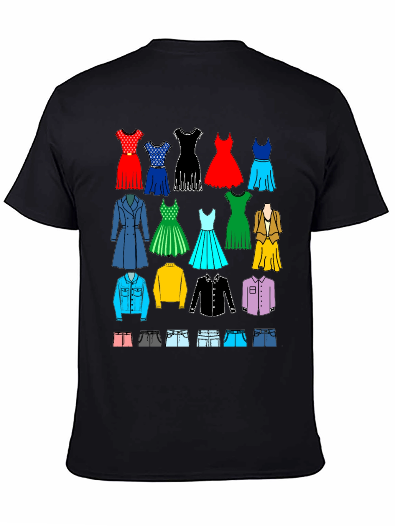 Apparel Collage Black T-Shirt