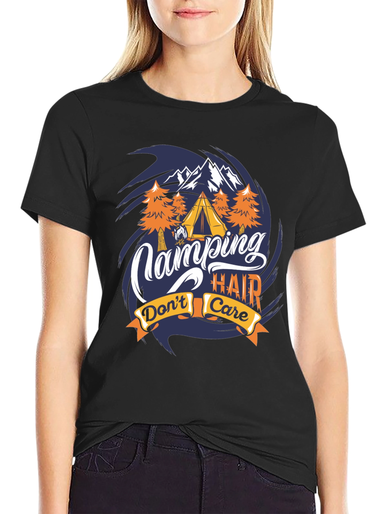 Camping Hair Dont Care T-Shirt