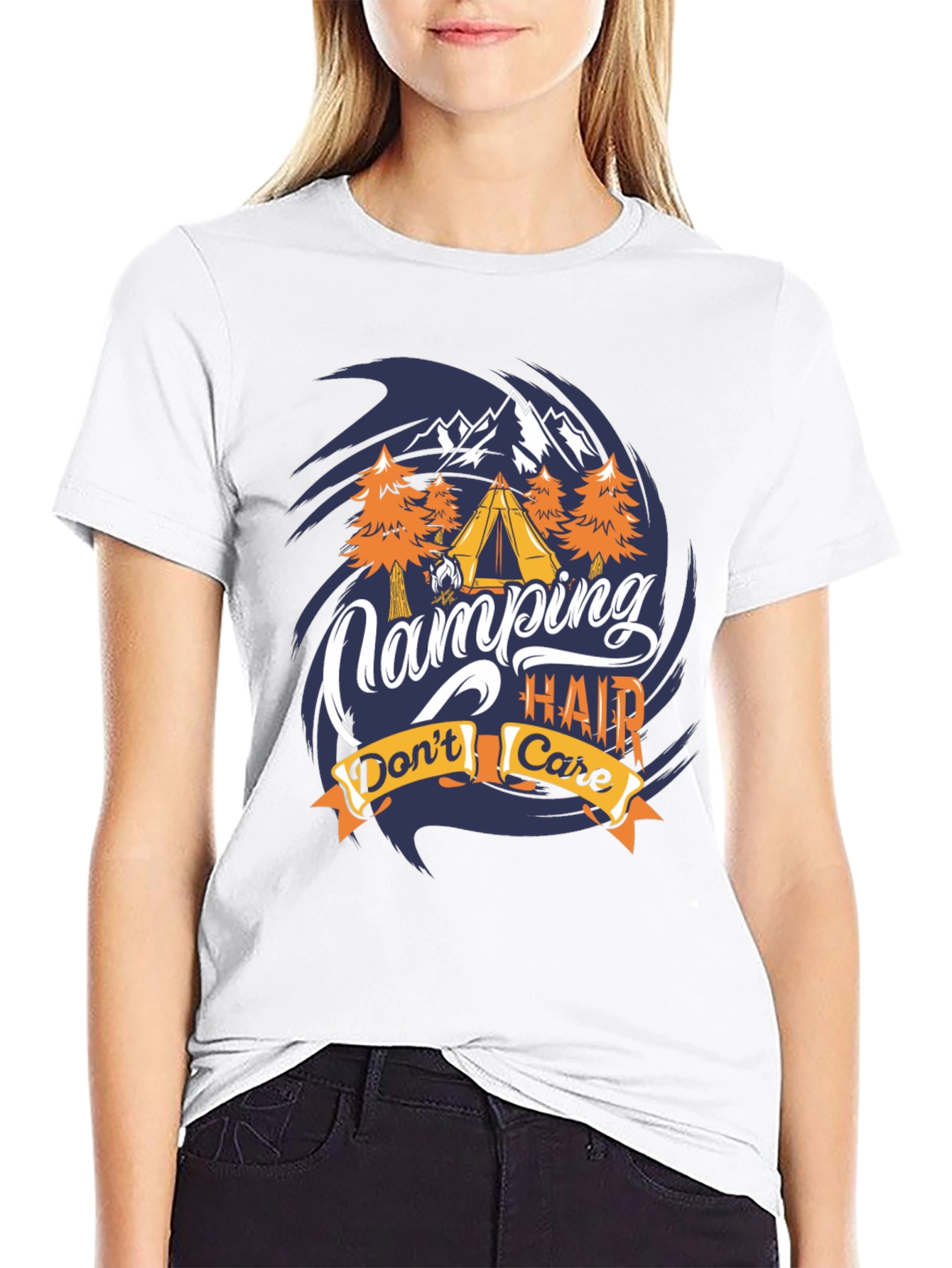 Camping Hair Dont Care T-Shirt