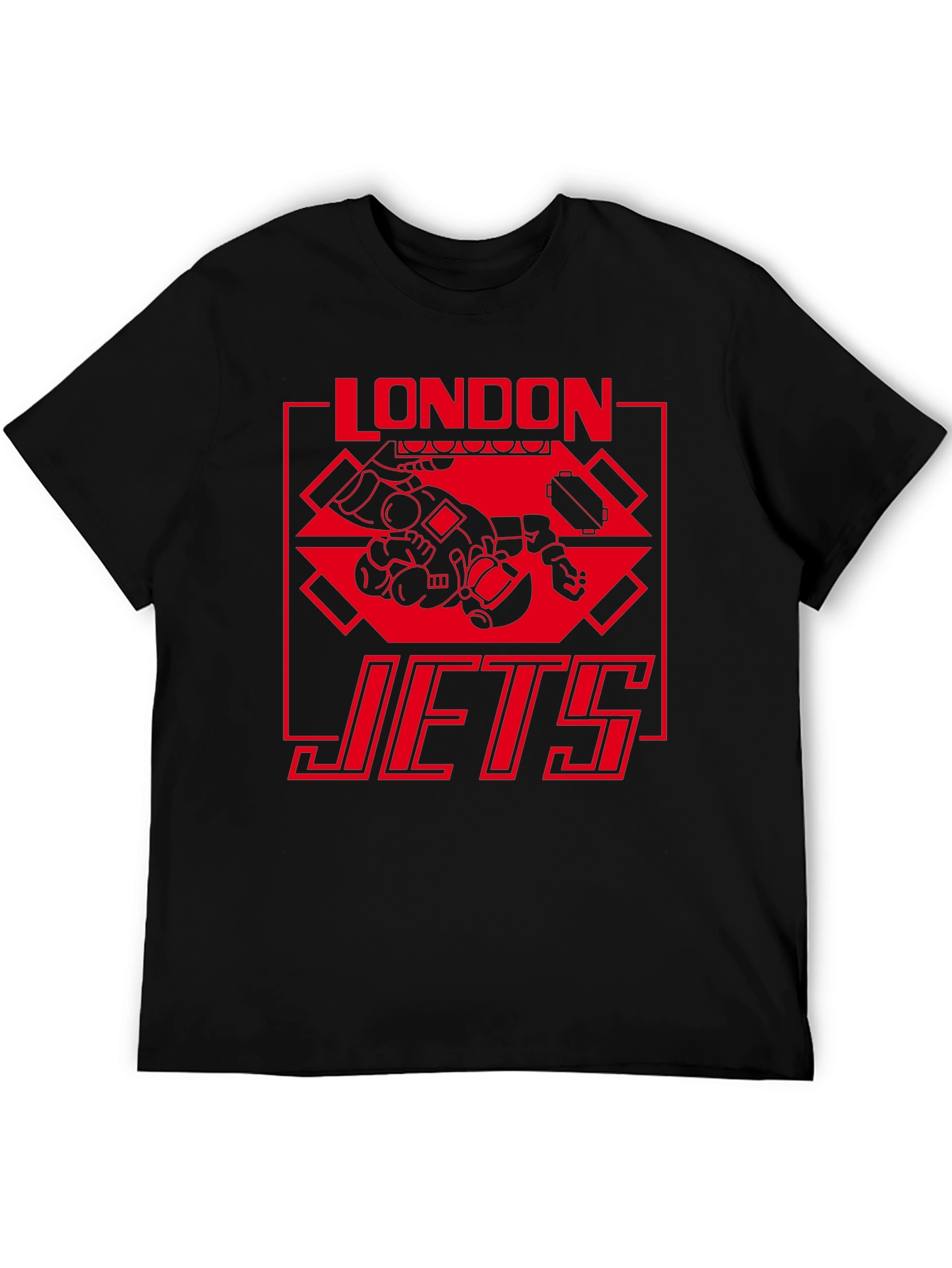 London Jets Graphic T-Shirt - Black Tee
