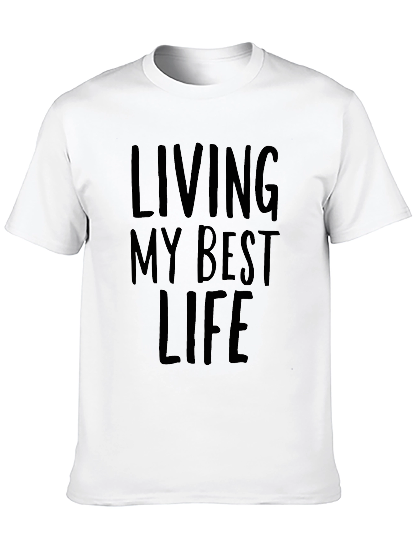 Living My Best Life T-Shirt - Black Tee