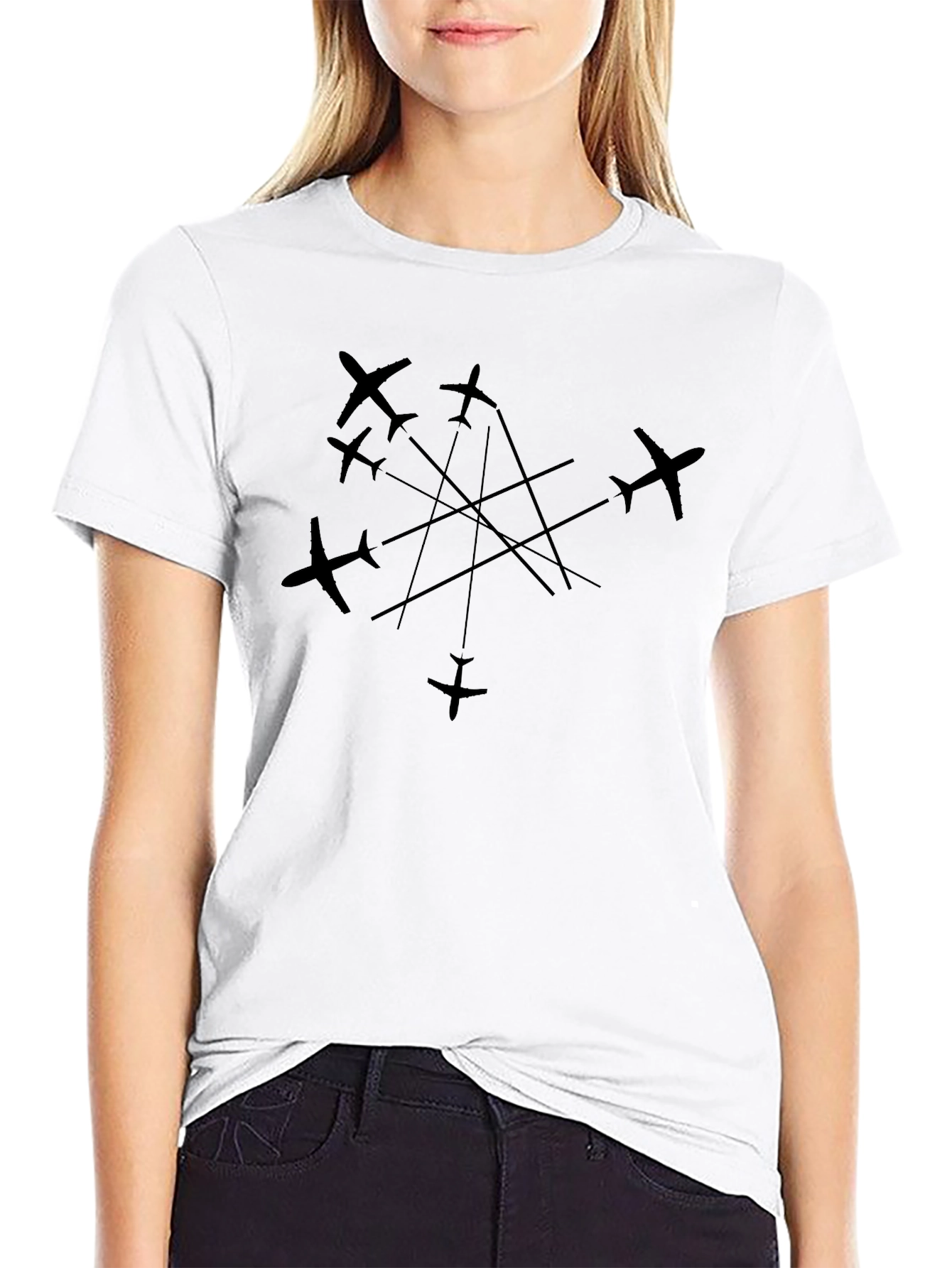 Aviation Formation Black T-Shirt