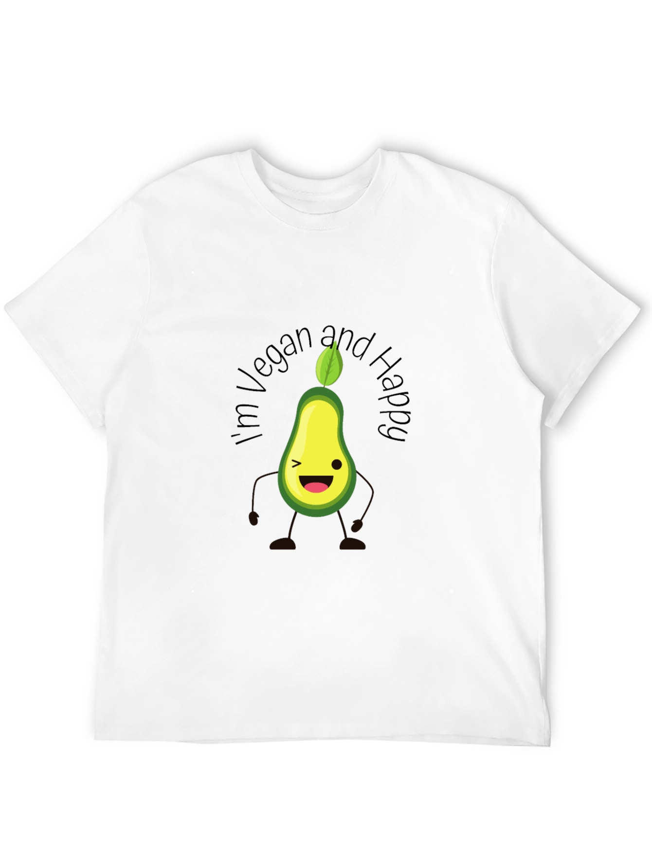 Vegan Avocado T-Shirt - Happy & Healthy Lifestyle Tee