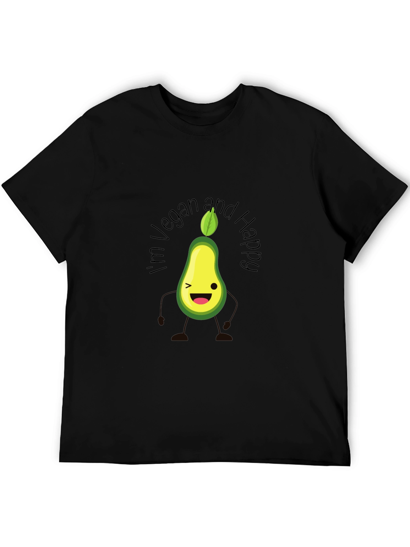 Vegan Avocado T-Shirt - Happy & Healthy Lifestyle Tee