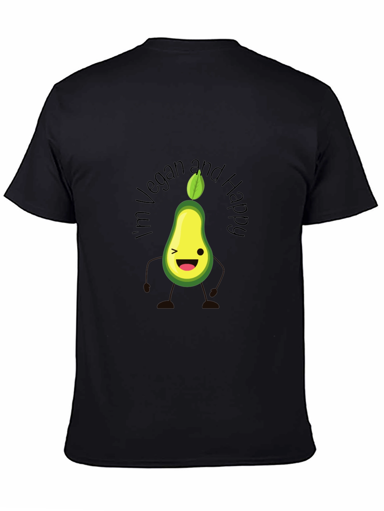 Vegan Avocado T-Shirt - Happy & Healthy Lifestyle Tee