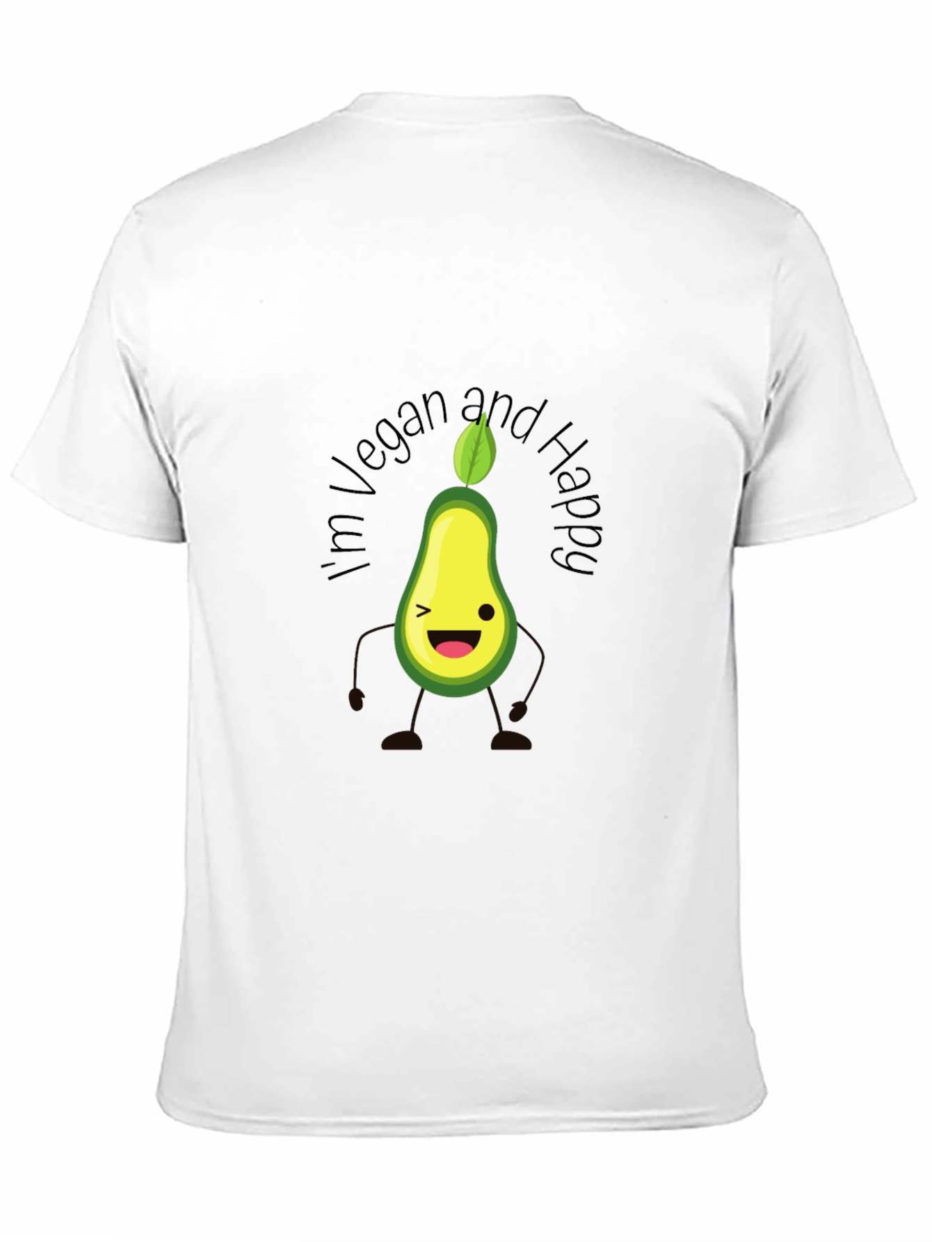 Vegan Avocado T-Shirt - Happy & Healthy Lifestyle Tee