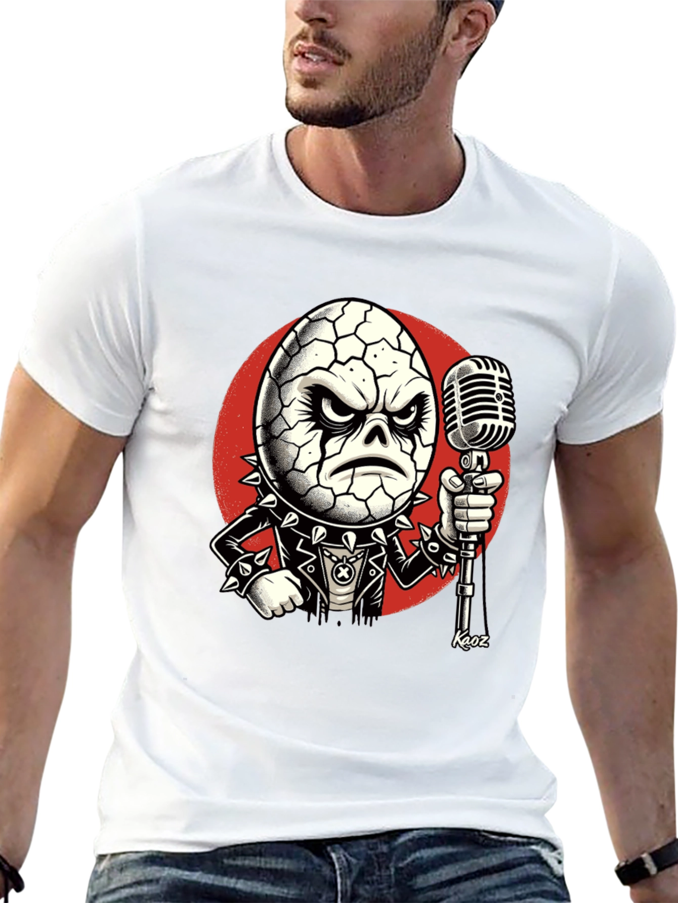 Egghead Rocker T-Shirt - Cool Cartoon Graphic Tee