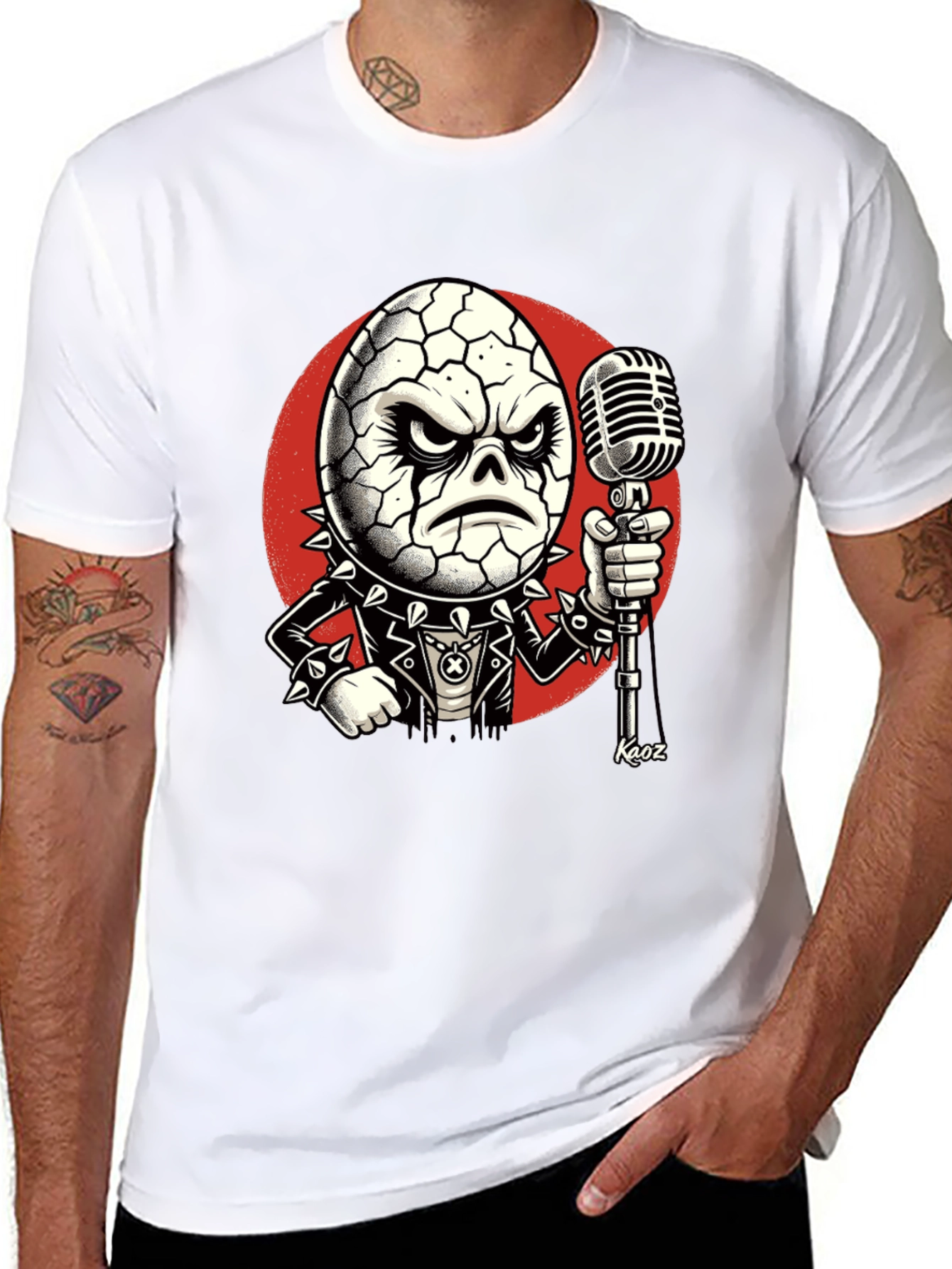 Egghead Rocker T-Shirt - Cool Cartoon Graphic Tee