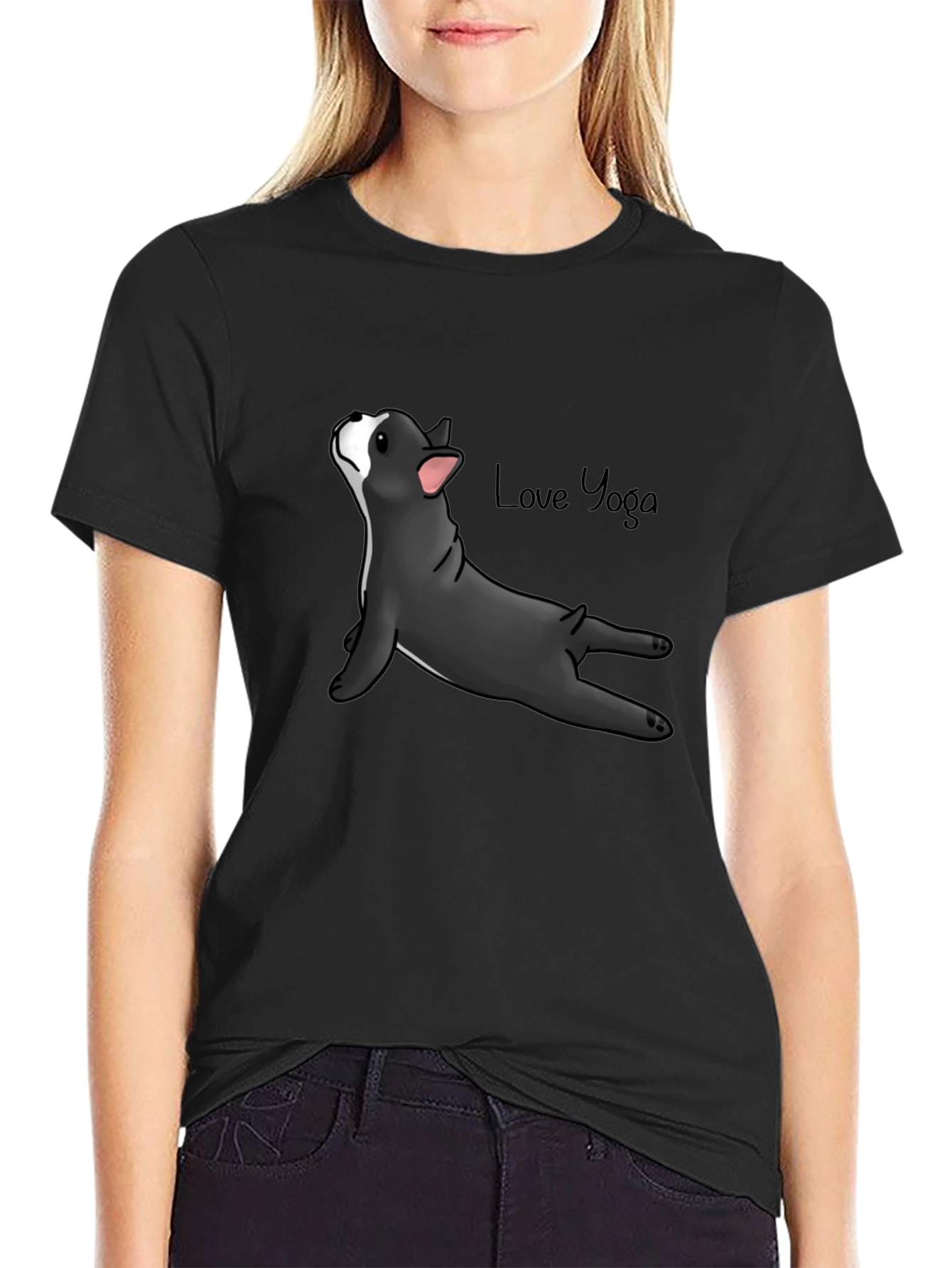 Yoga Dog T-Shirt - Relaxed Fit Cotton Tee