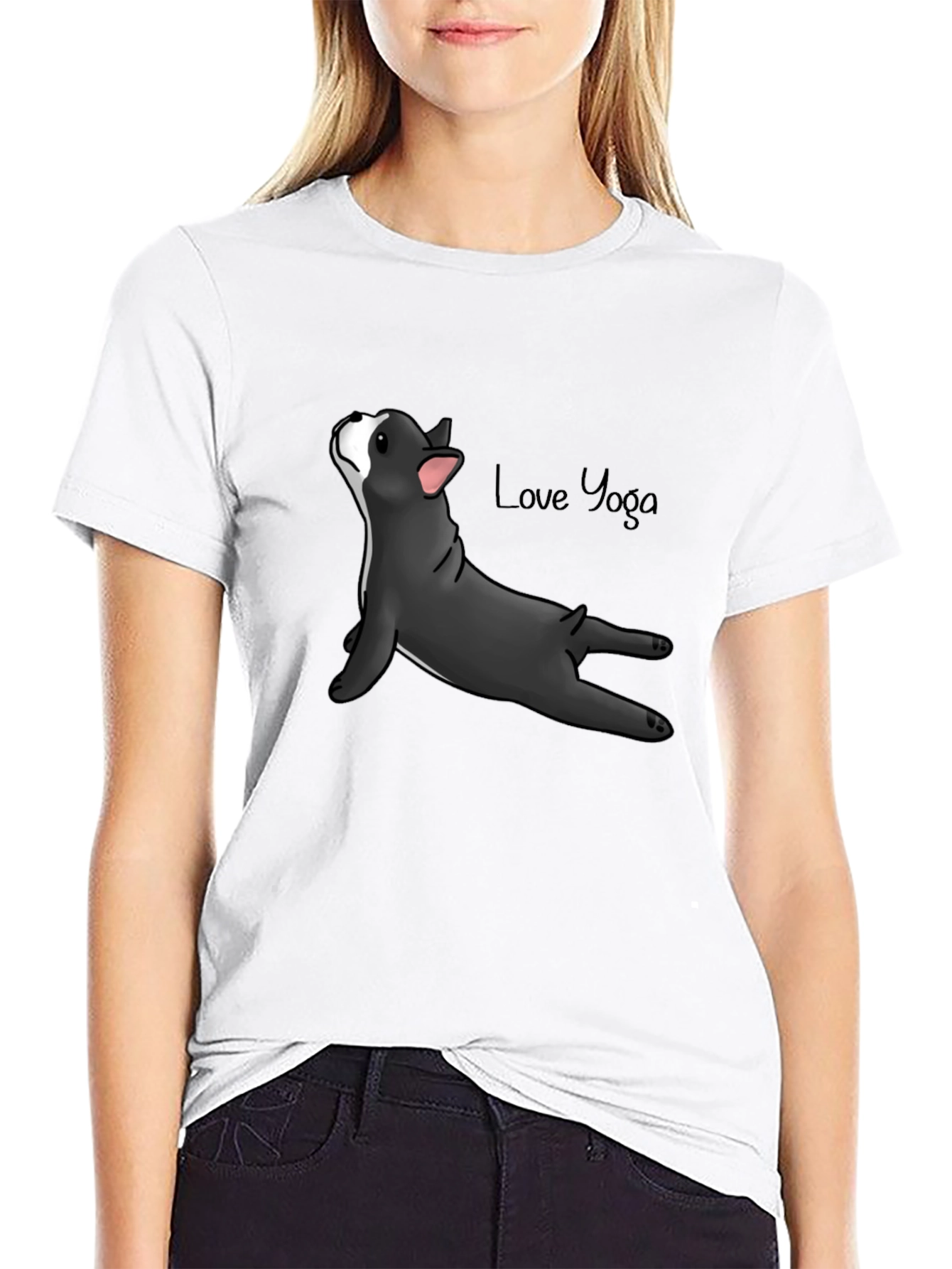 Yoga Dog T-Shirt - Relaxed Fit Cotton Tee