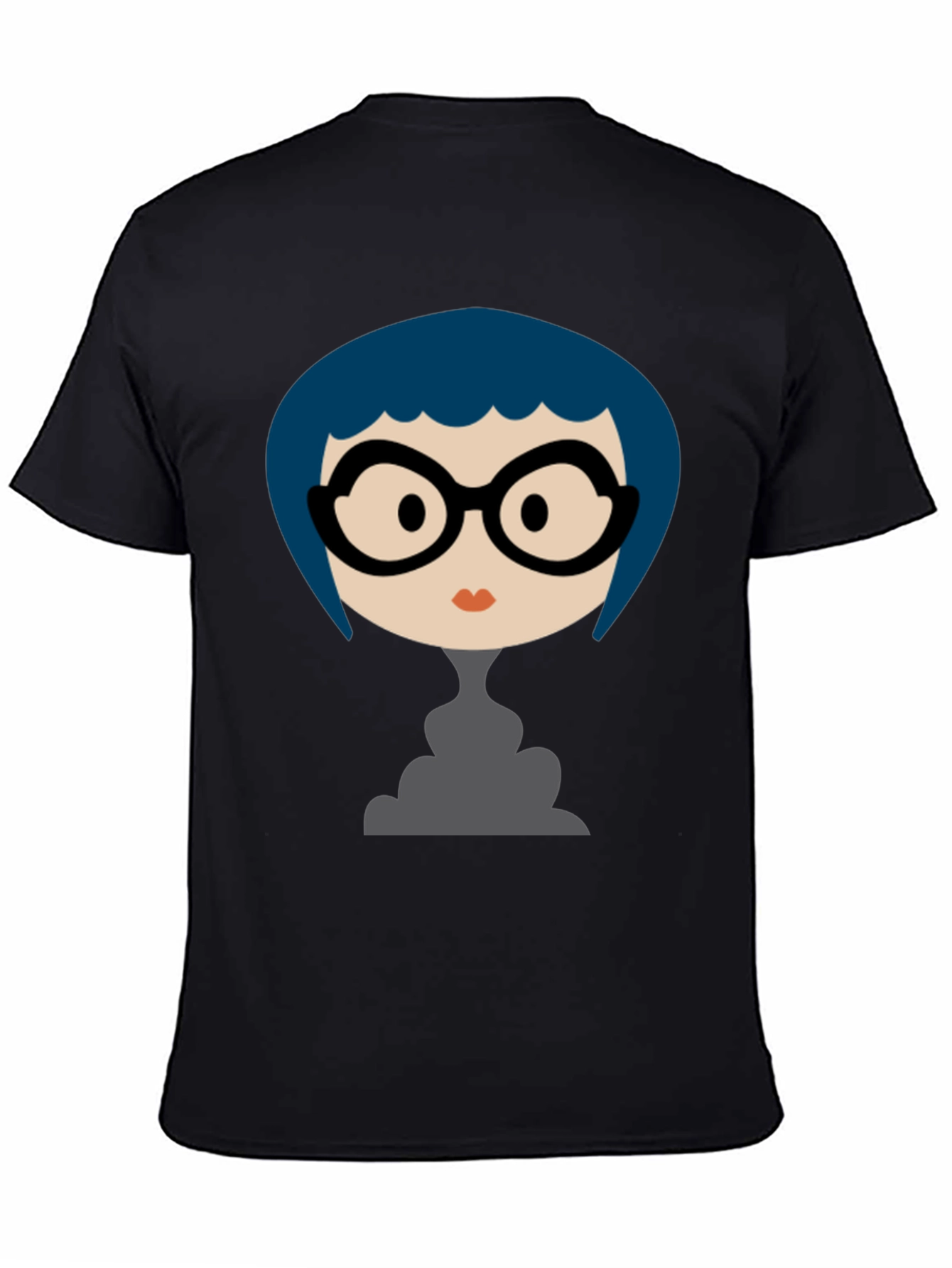 Funky Cartoon Graphic Black T-Shirt