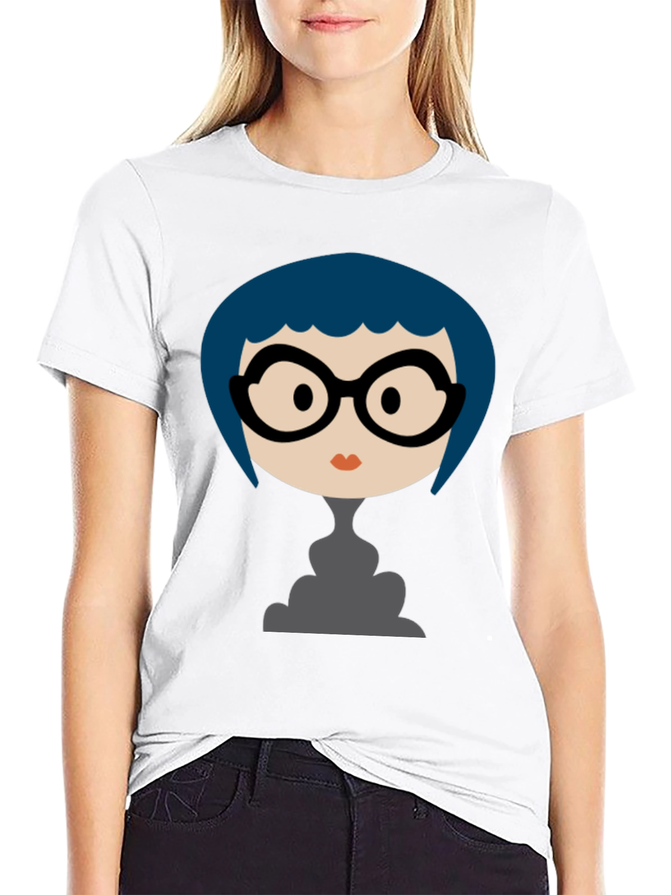 Funky Cartoon Graphic Black T-Shirt