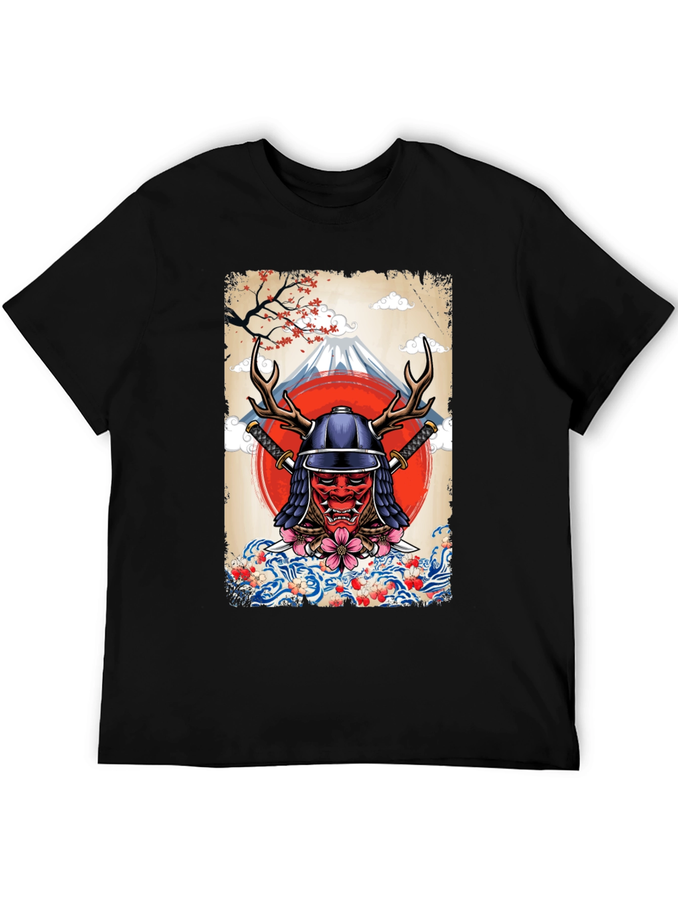 Samurai Mask T-Shirt - Japanese Style