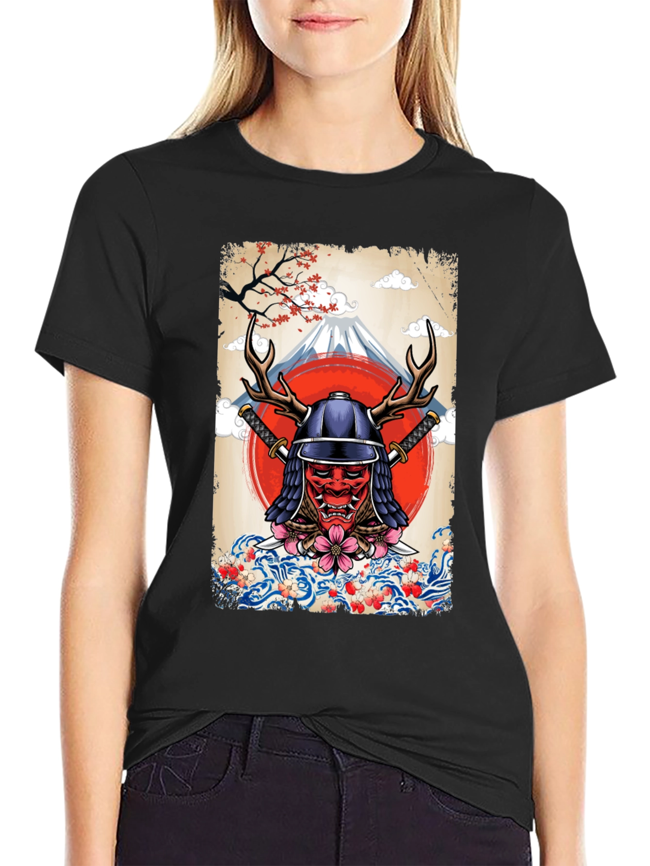 Samurai Mask T-Shirt - Japanese Style