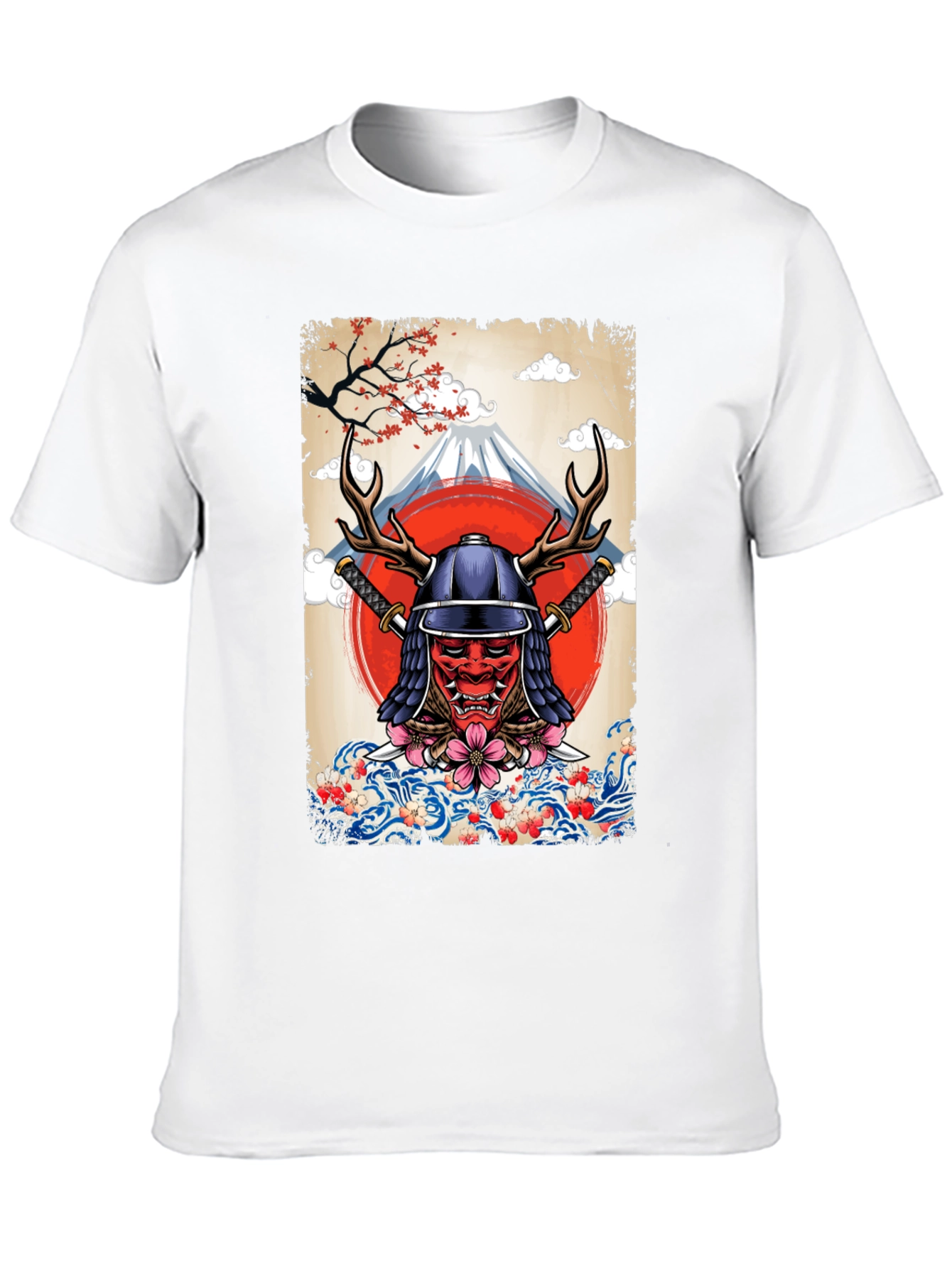 Samurai Mask T-Shirt - Japanese Style