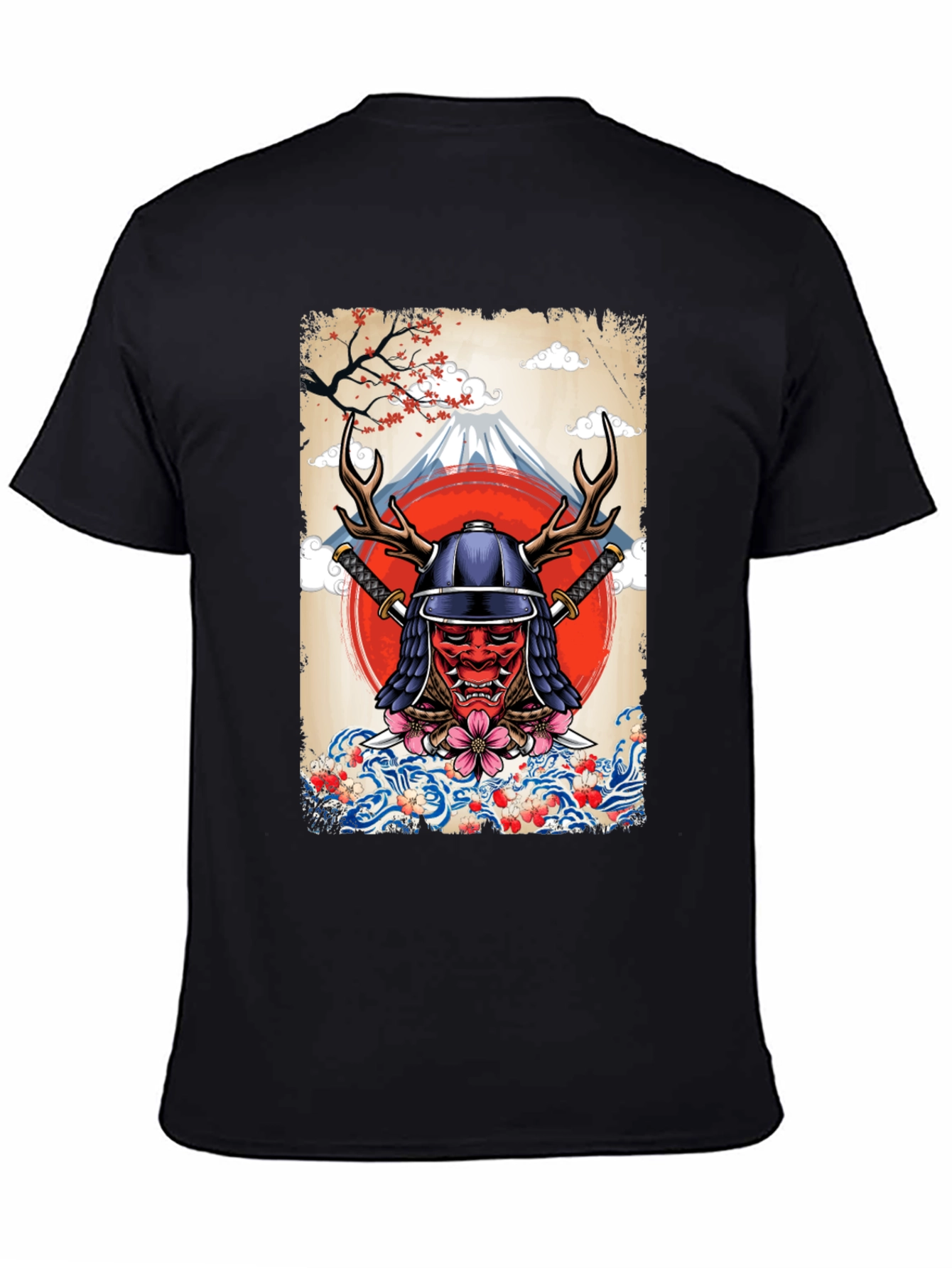 Samurai Mask T-Shirt - Japanese Style