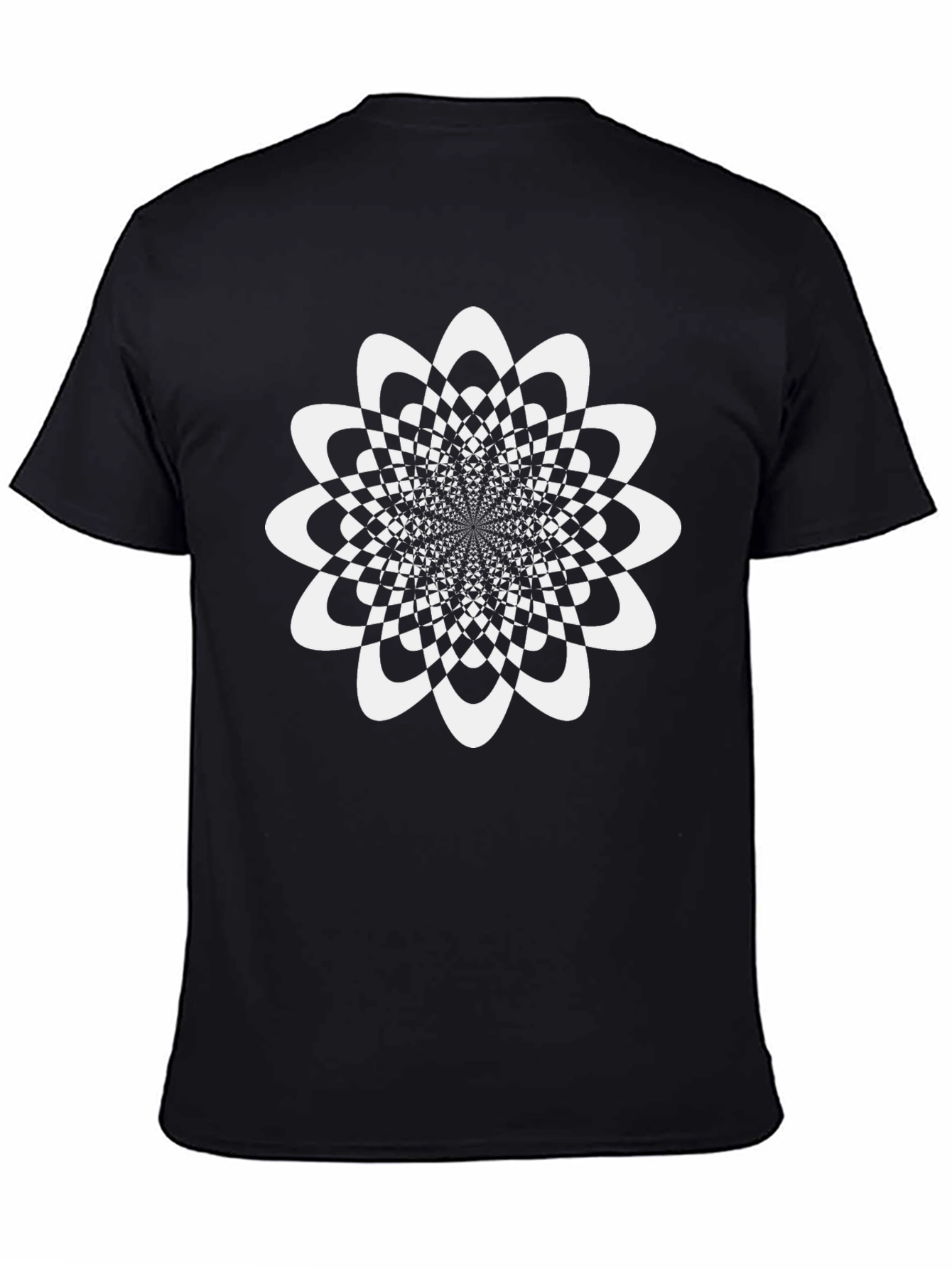 Optical Illusion Flower Graphic Tee