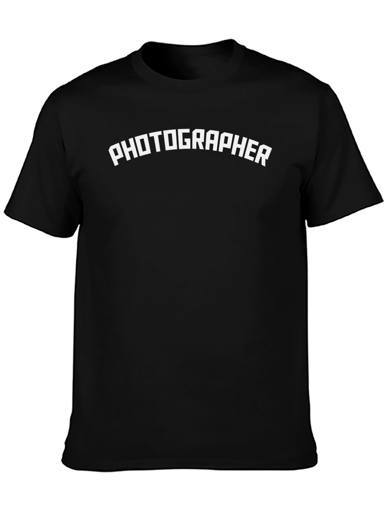 Photographer T-Shirt - Classic Crew Neck Black