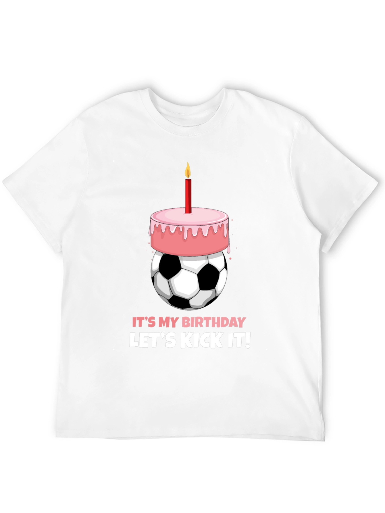 Birthday Soccer Ball Cake T-Shirt