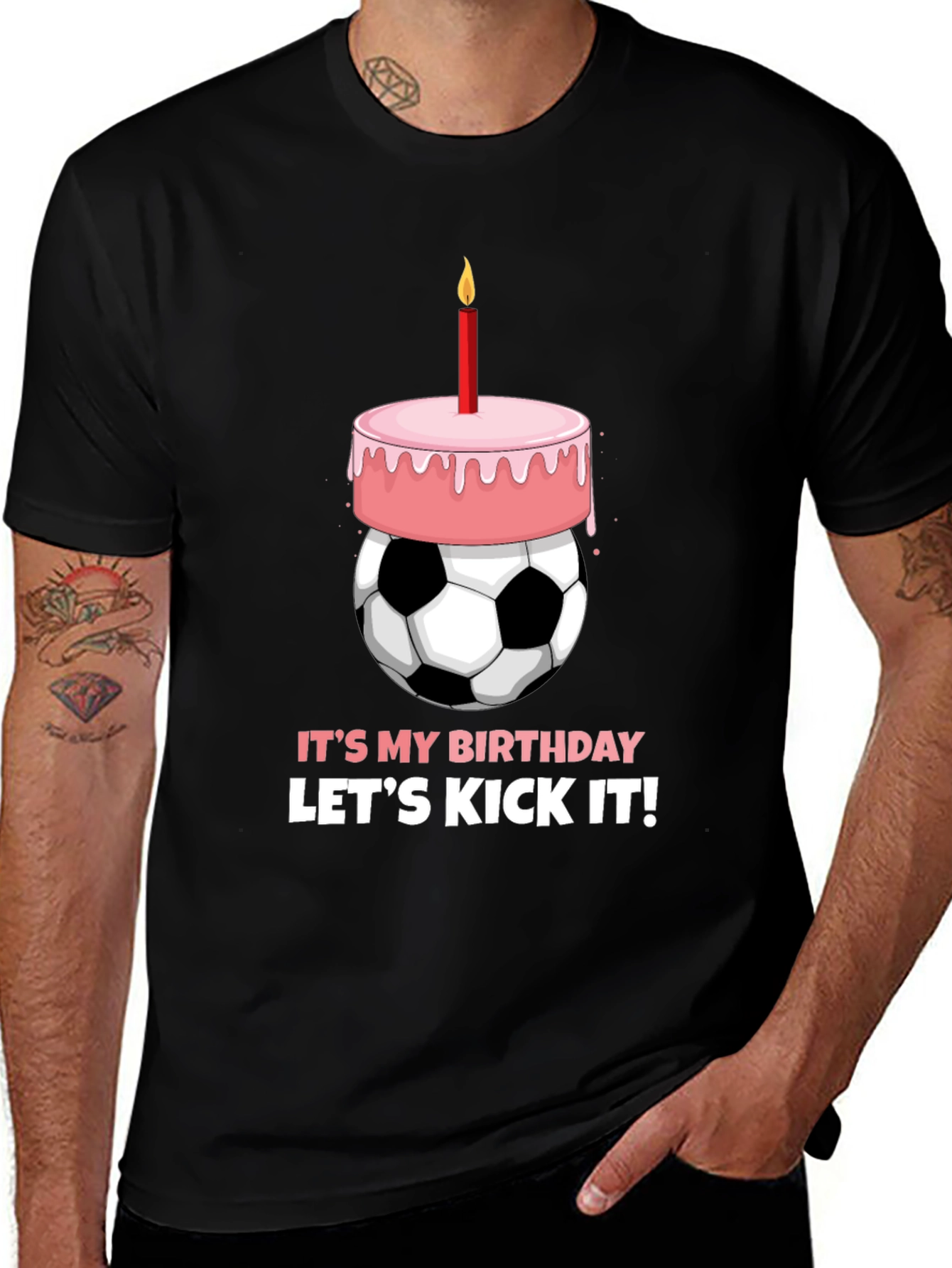 Birthday Soccer Ball Cake T-Shirt