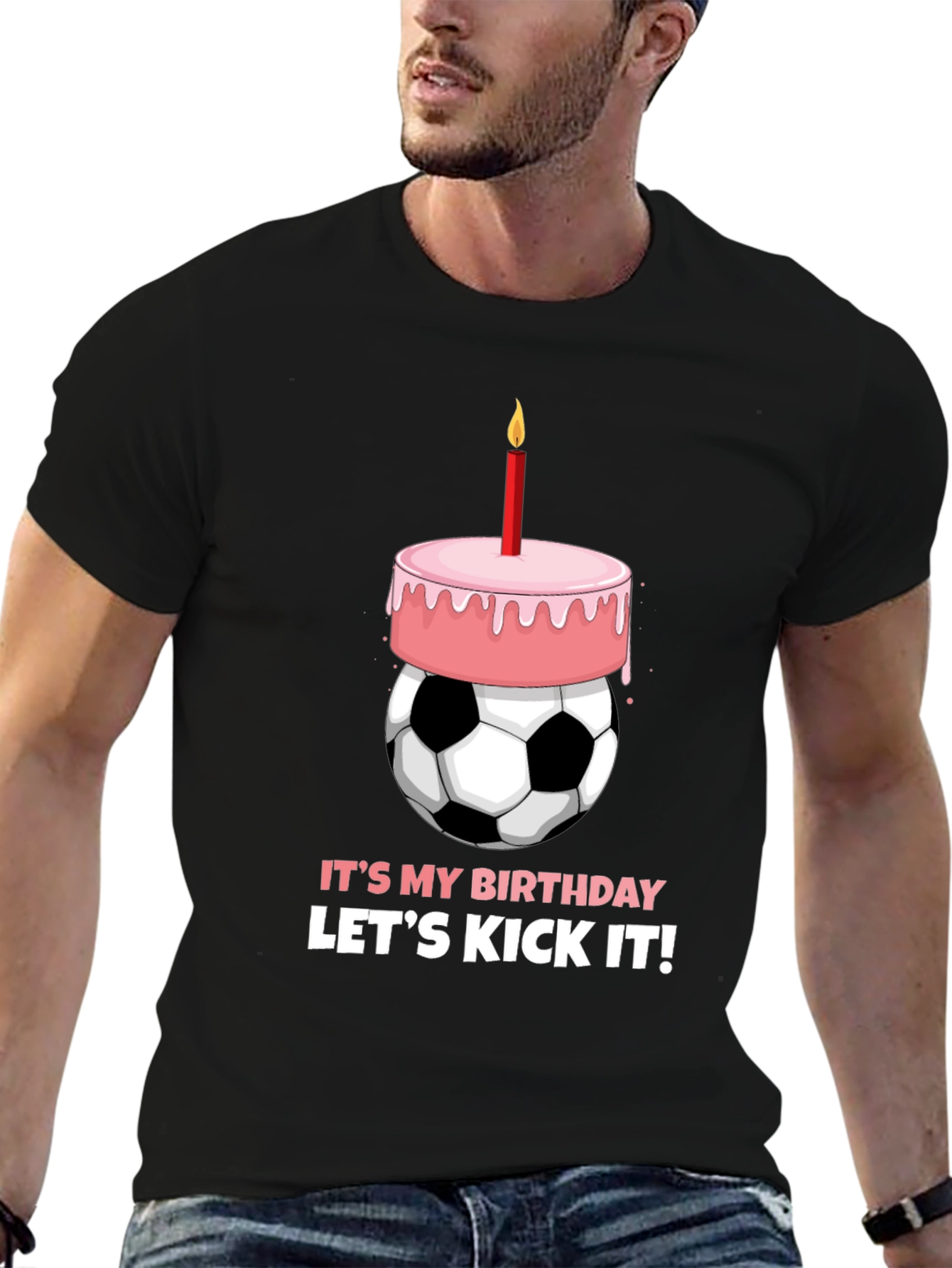Birthday Soccer Ball Cake T-Shirt