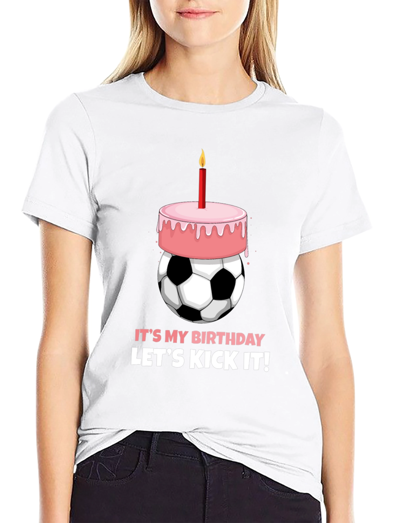 Birthday Soccer Ball Cake T-Shirt